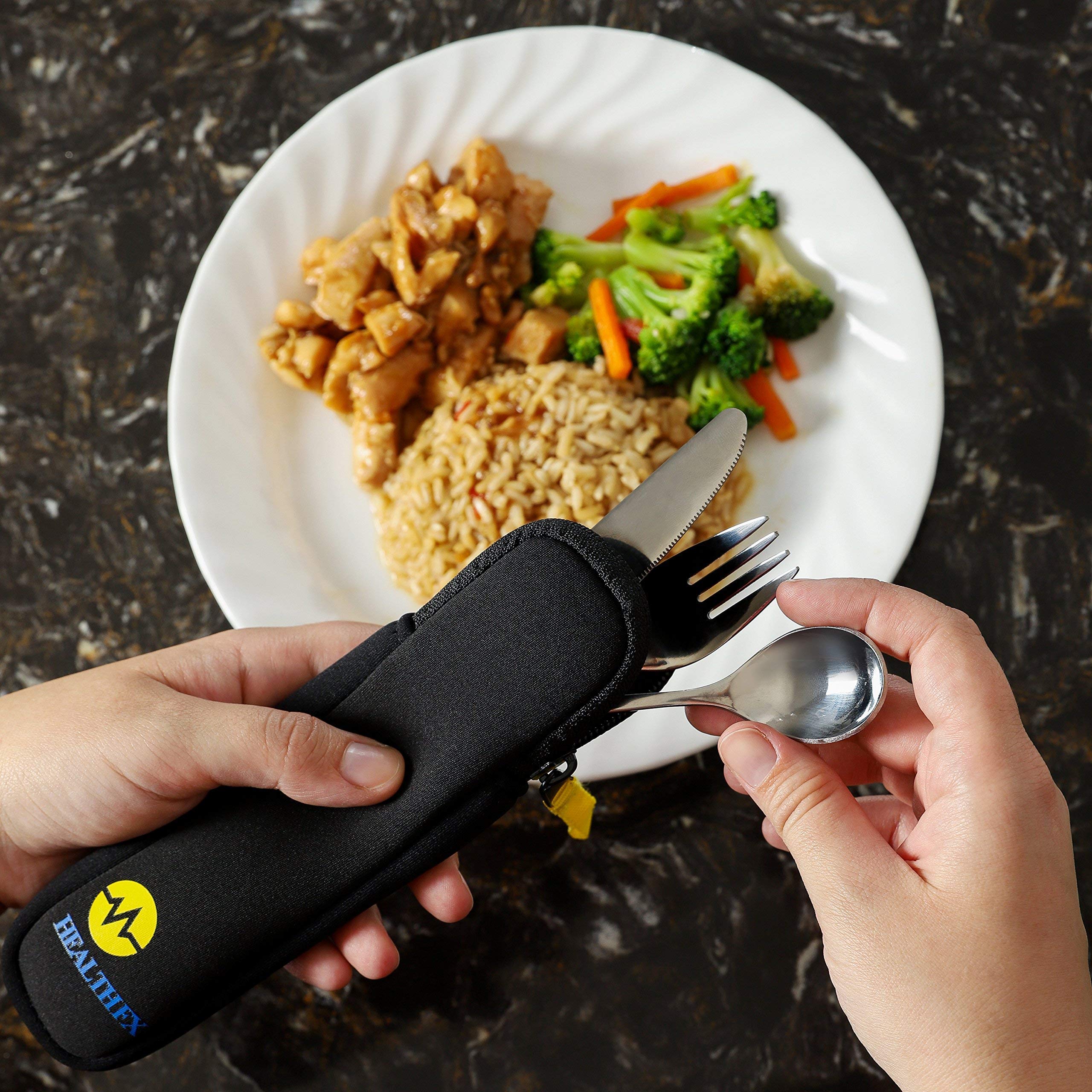 Mindful Eating Portion Control Flatware Set - Weight Loss & Bariatric Diet Utensils for Healthy Eating Habits | Perfect for Portion Control, Weight Management & Post-Surgery Recovery