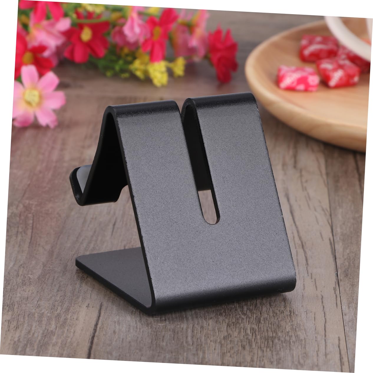 Housoutil 3-Pack Aluminum Phone Stand for Desk - Universal Tablet & Smartphone Holder with Non-Slip Pads - Perfect for Office, Home, and Travel Use