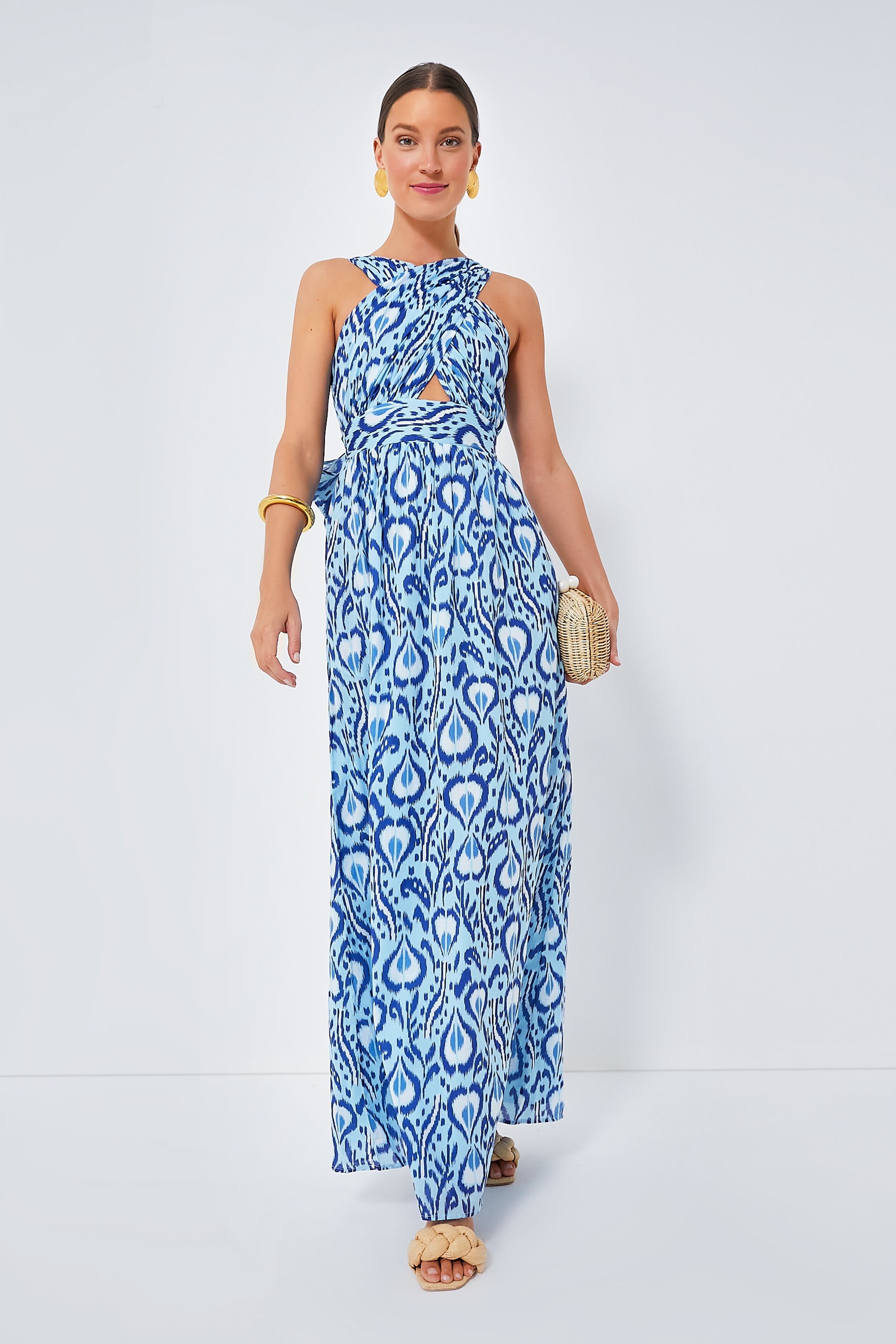 Bosphorus Sage Dress - Elegant Flowy Maxi Dress for Women | Perfect for Weddings, Parties & Summer Outfits