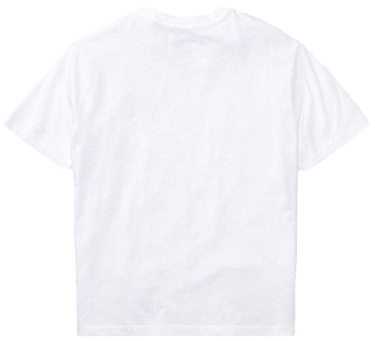 Ralph Lauren Boys' Polo Shirt - Classic Crew Neck Pony Logo Tee (Size S, White) | Casual Wear, School Outfits & Family Photos