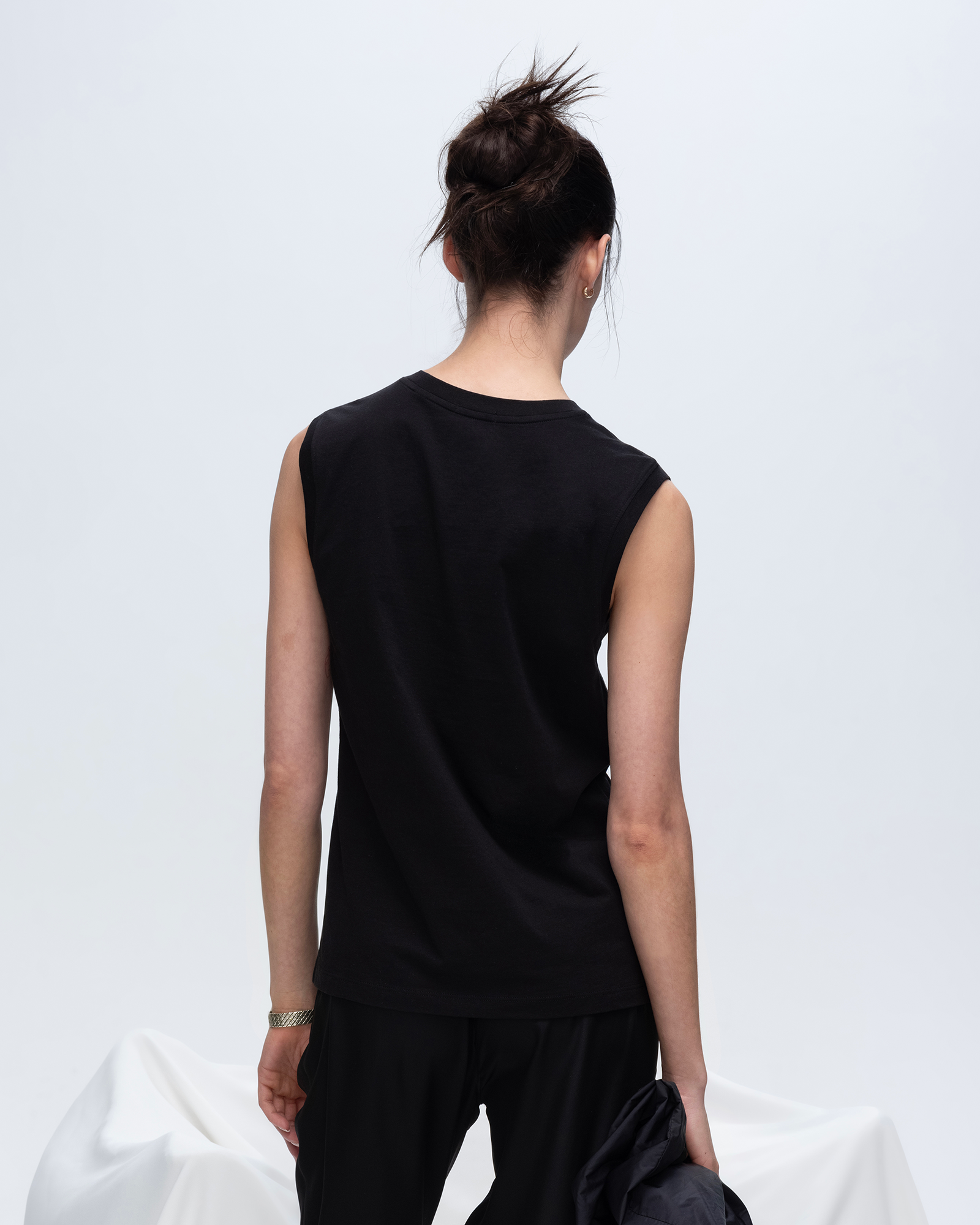 Classic Sleeveless Boys T-Shirt - Soft Cotton Jersey Tee for Kids in Black | Perfect for Summer Play, Sports & Casual Outfits