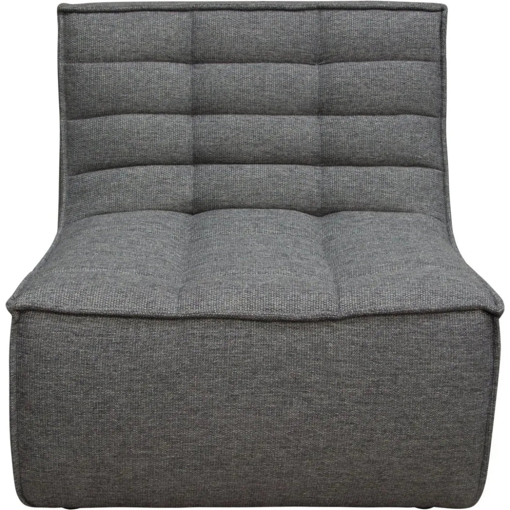 5-Piece Grey Corner Modular Sectional Sofa Set - Modern L-Shaped Couch for Living Room, Lounge & Home Theater