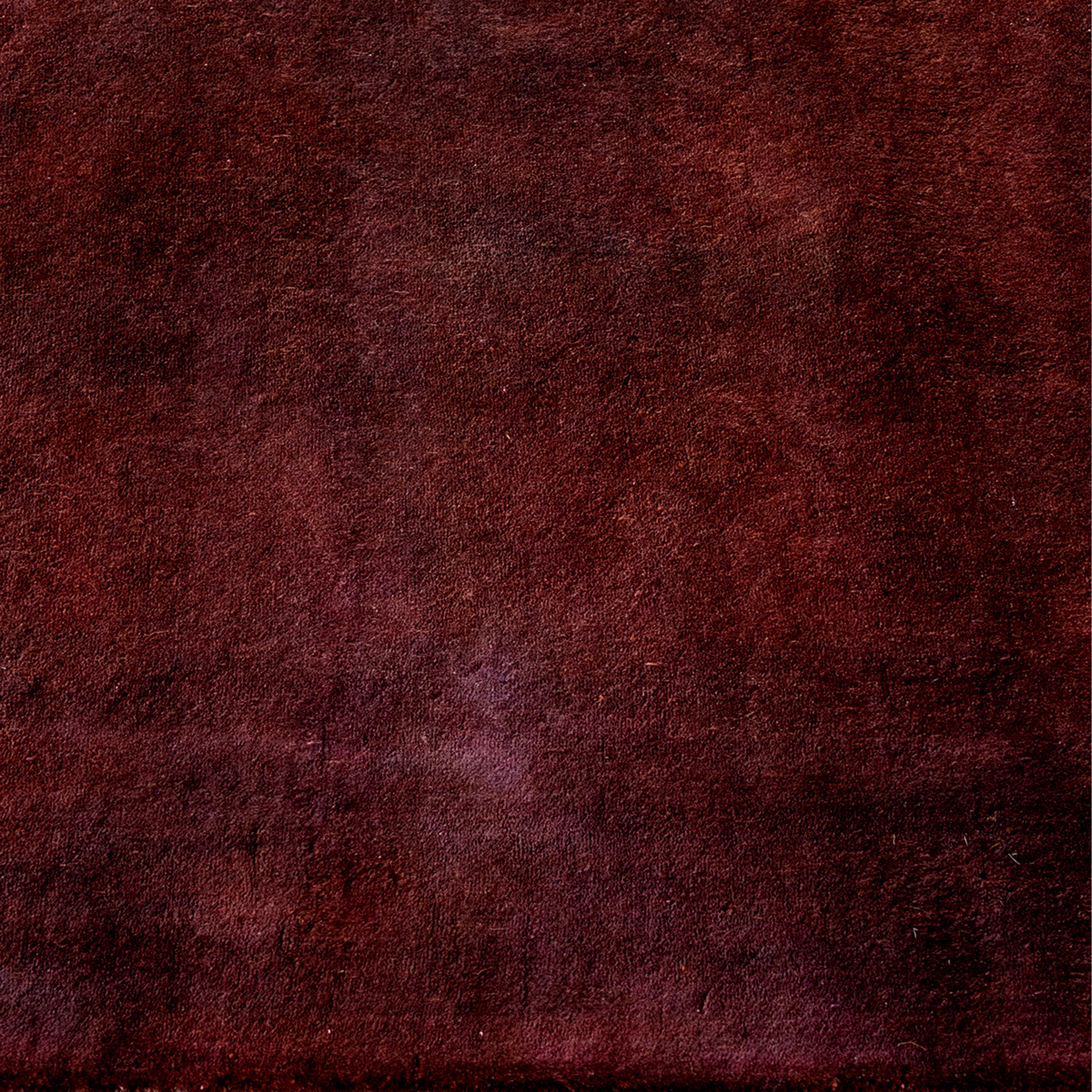 Premium Brown Overdyed Wool Runner Rug 2'6
