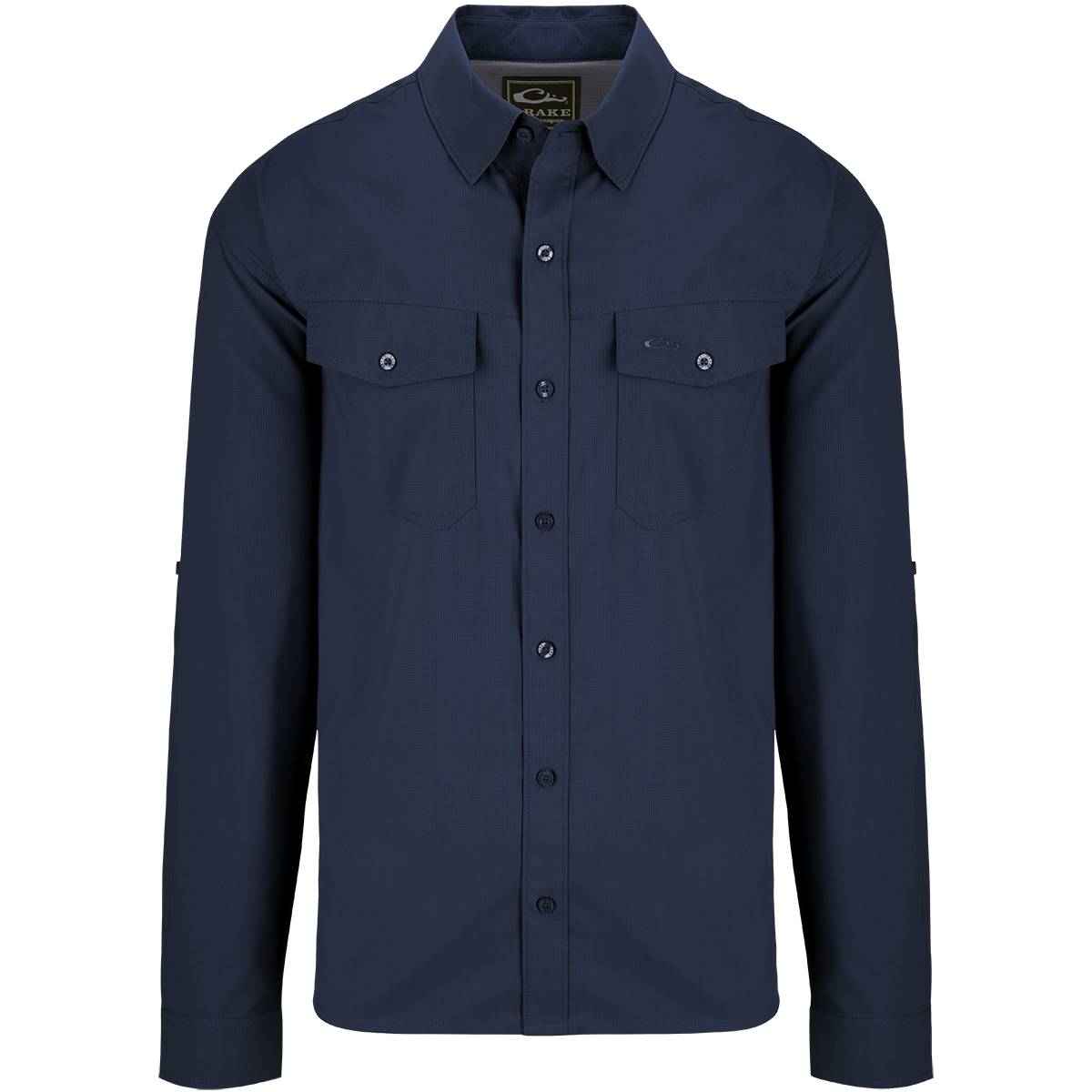 Men's Travel Solid Dobby Button Down Long Sleeve Shirt - Casual Office Wear & Business Travel Essential