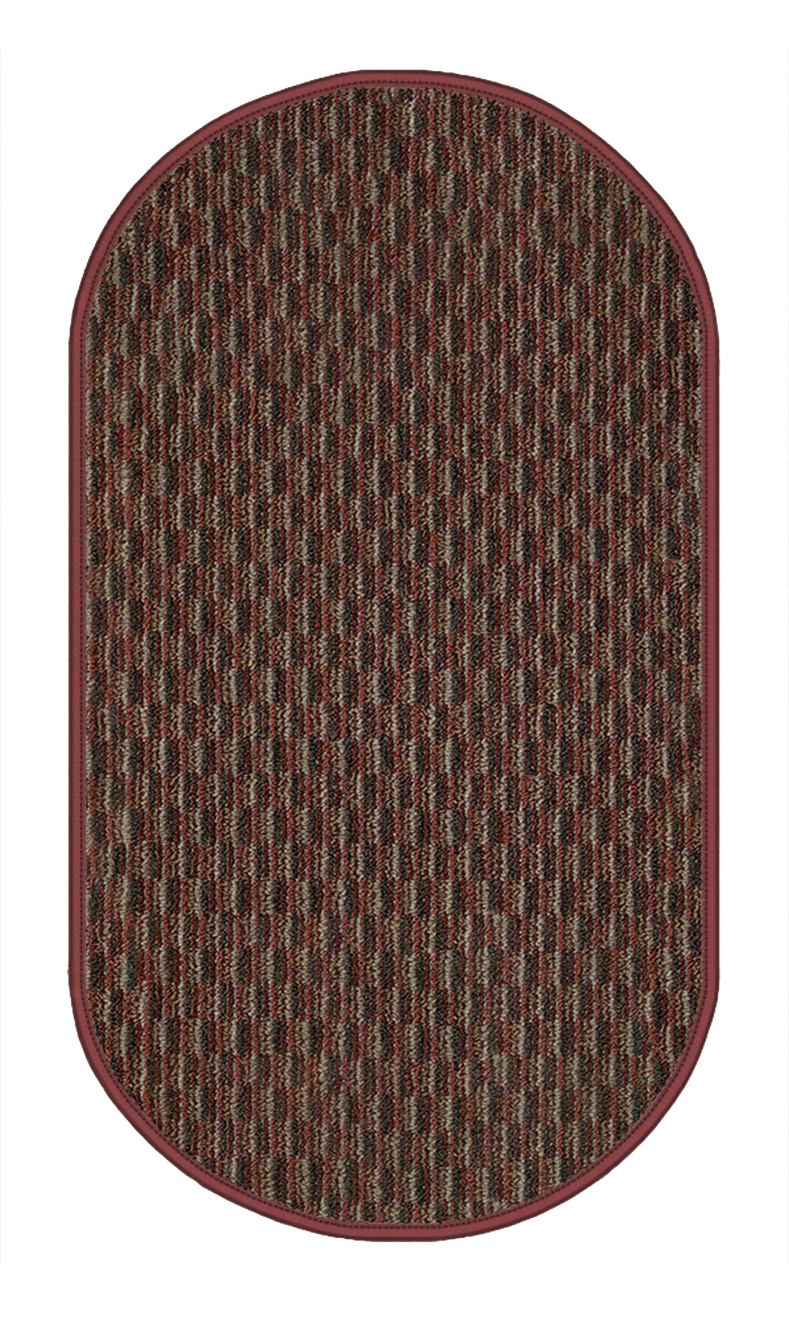 Washable Braided Pattern Carpet – Waterproof & UV-Resistant Outdoor Rug for Patio, Pool, Gazebo, Balcony, Garage | Non-Slip 4'x6' Oval Area Rug – Perfect for High-Traffic Areas, Deck, Porch & Workspace
