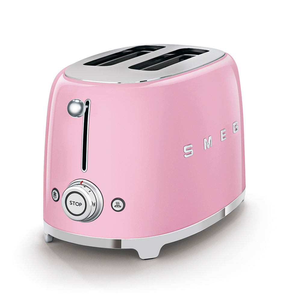 TSF01 2-Slice Stainless Steel Toaster - Fast & Even Browning for Bagels, Bread & Pastries - Perfect for Breakfast, Kitchen & Dorm Use