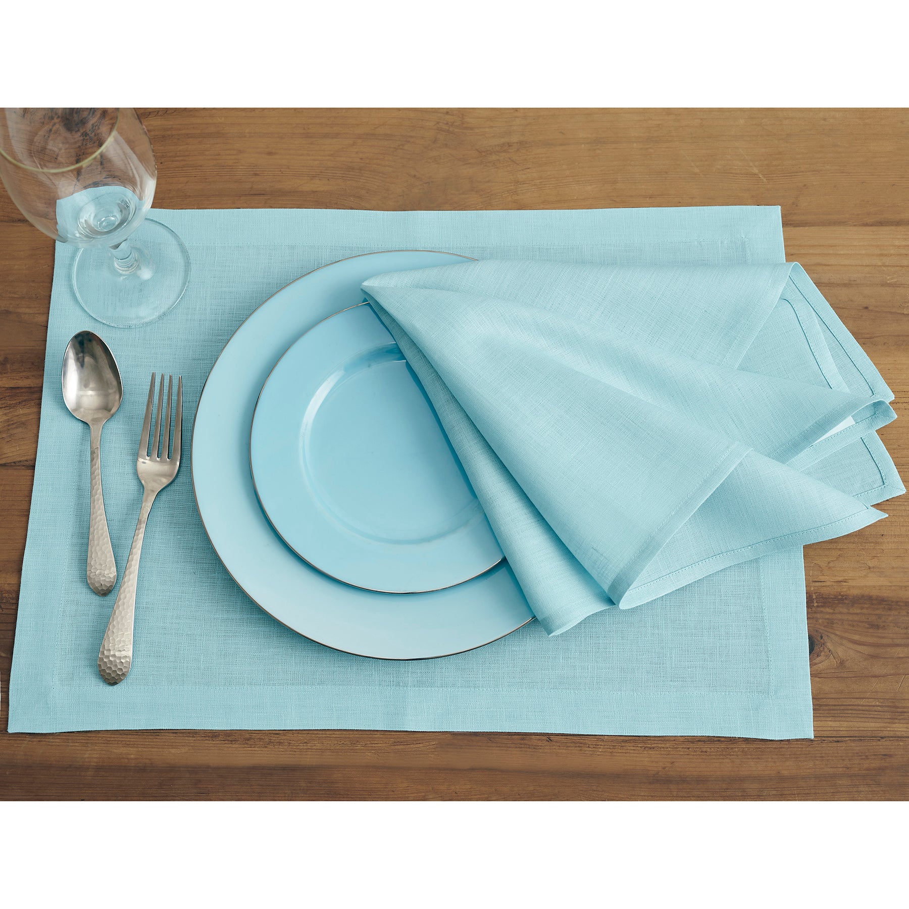 Premium Fete Placemats Set of 6 - Waterproof & Washable Table Mats for Dining - Elegant Home Decor for Parties, Holidays & Everyday Use