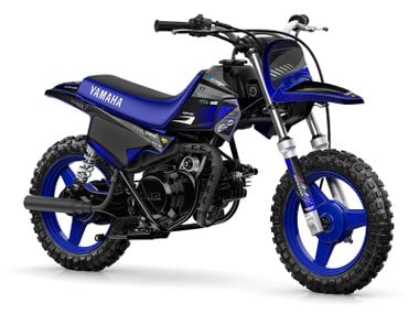 1990-2025 Yamaha PW50 Surge Black Senge Graphics Complete Kit with Rider I.D. - Dirt Bike Decal Sticker Set for Kids & Youth Motocross Racing
