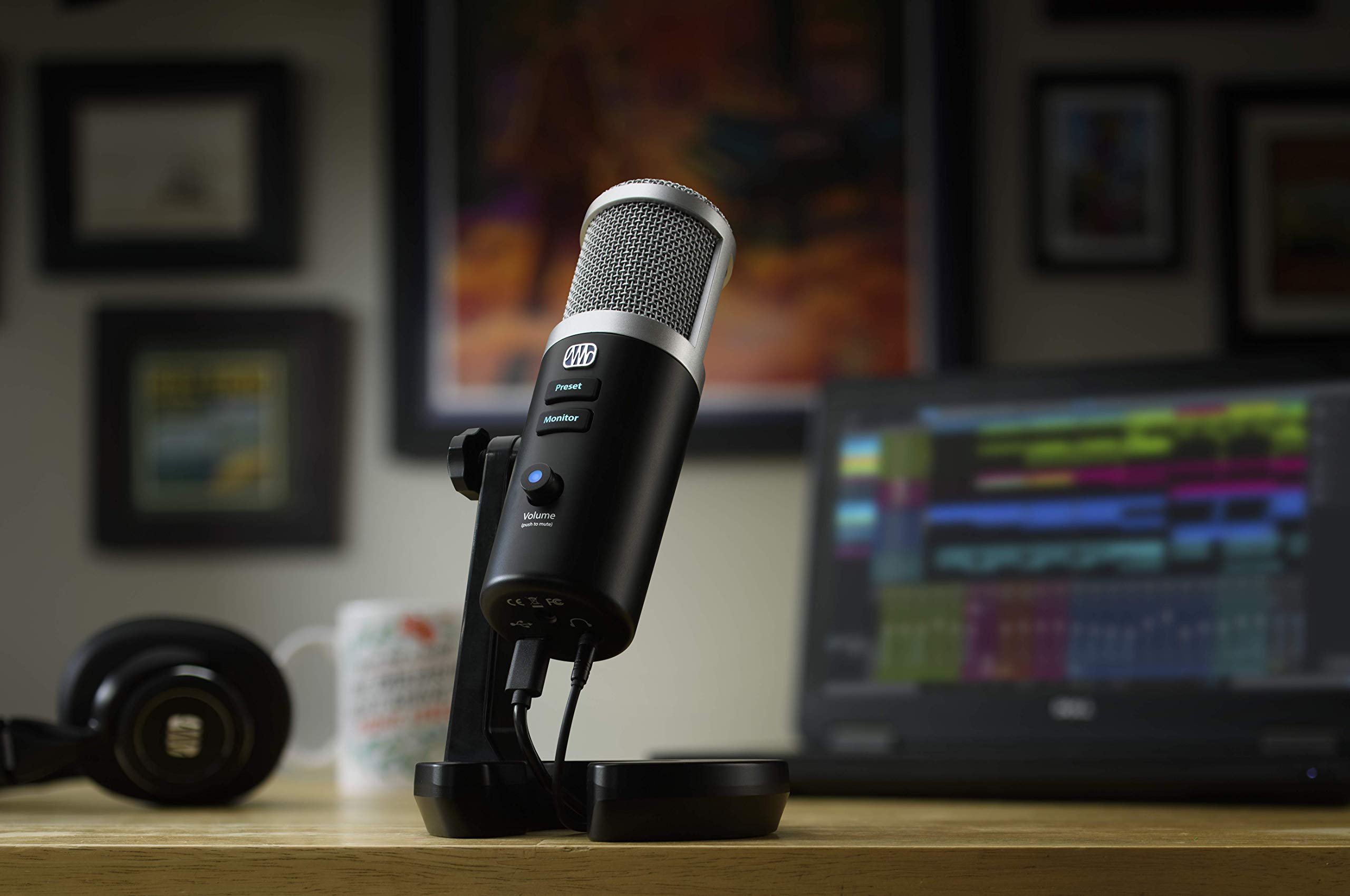 PreSonus Revelator USB Condenser Microphone & HD7 Pro Headphones Bundle - Studio-Quality Podcasting & Live Streaming Kit with Built-in Voice Effects - Perfect for Content Creators, Gamers, and Musicians