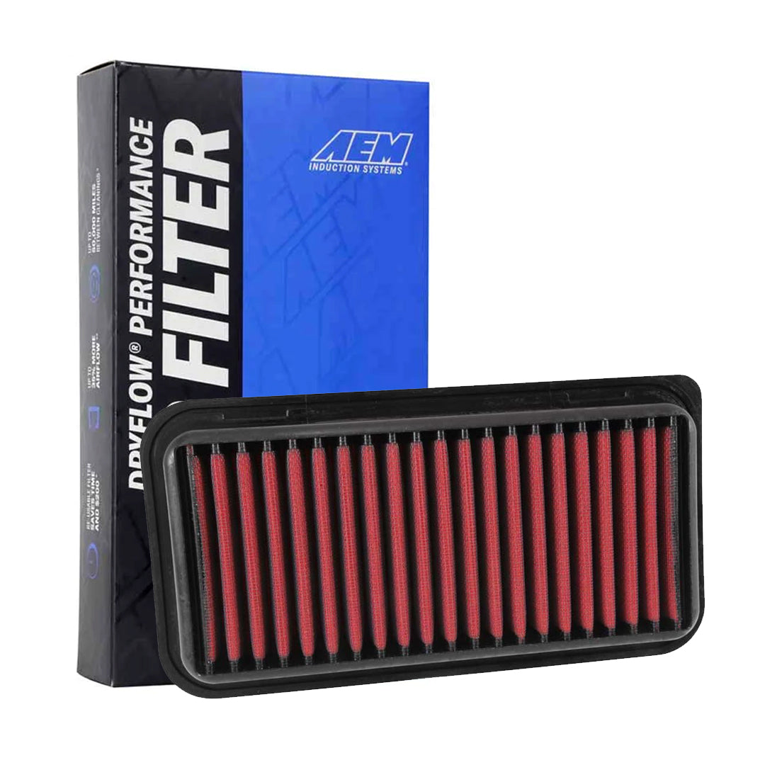 AEM 28-20252 Dryflow Washable Air Filter - High Performance Reusable Air Filter for Cars, Trucks & SUVs - Perfect for Off-Roading, Racing & Daily Driving