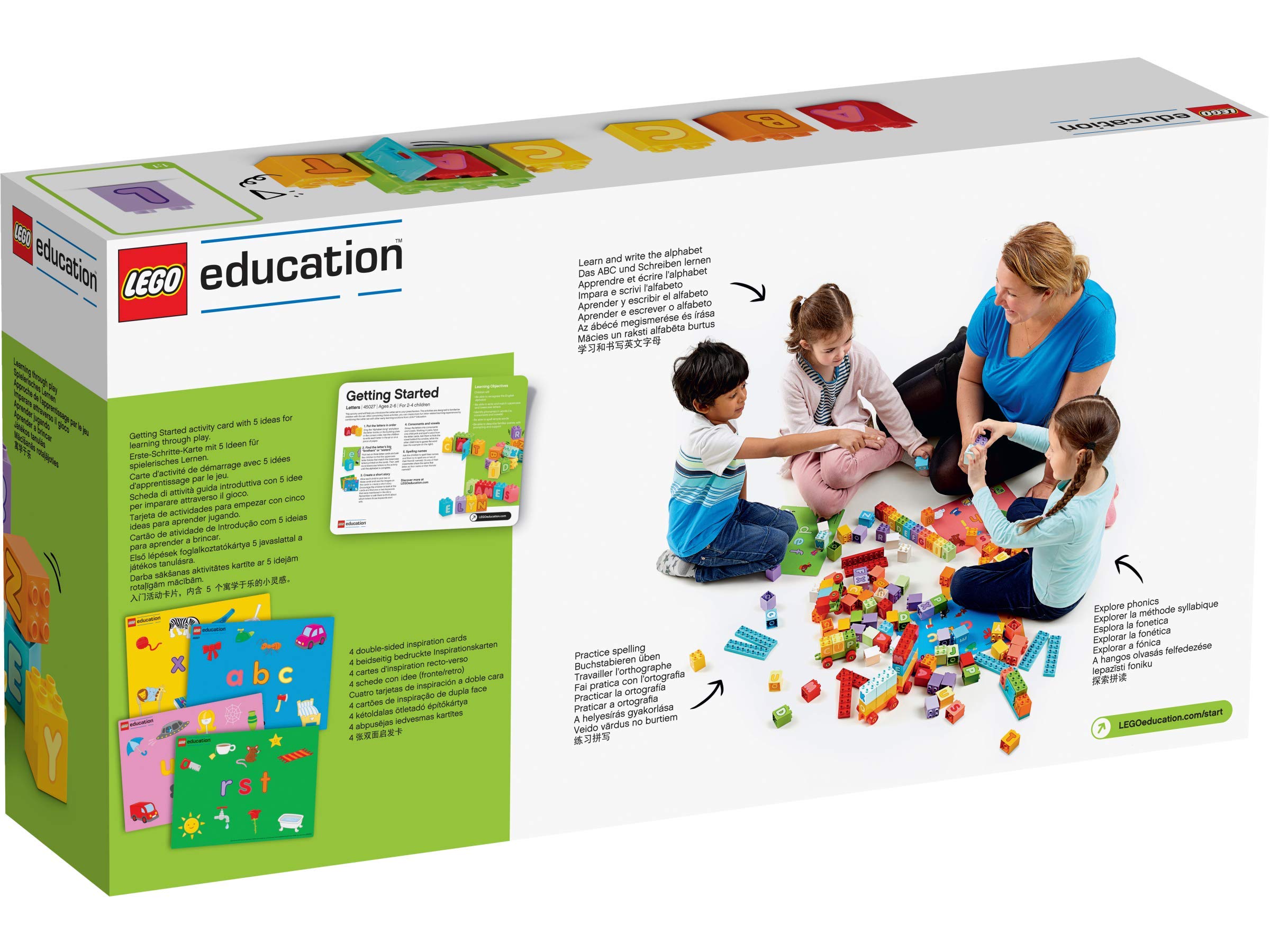 LEGO Alphabet Letters Building Blocks - Educational Toy for Kids, Creative Learning & Spelling Games - Perfect for Classrooms, Homeschooling & Playtime Fun