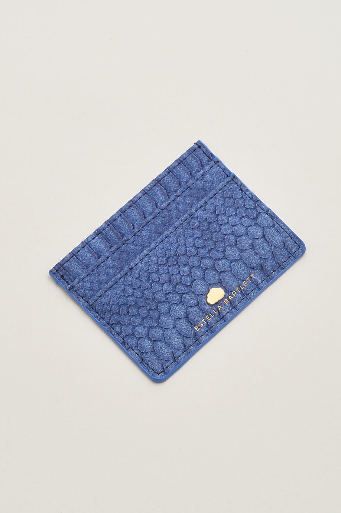 Navy Blue Snake Print Faux Leather Card Holder Wallet for Women - Slim RFID Blocking Credit Card Purse - Perfect for Travel, Work, and Everyday Use (EBP3618)