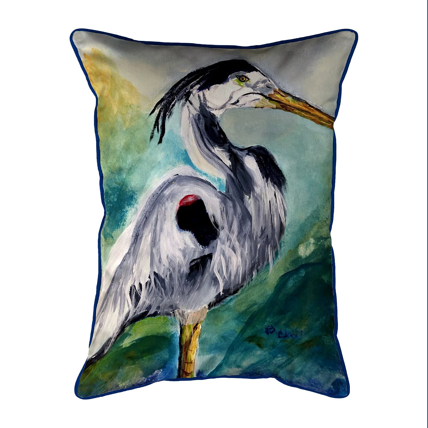 Betsy Drake ZP1171 Decorative Throw Pillow 20x24 Inches - Soft Multi-Color Cushion for Sofa, Bed, Living Room & Home Decor