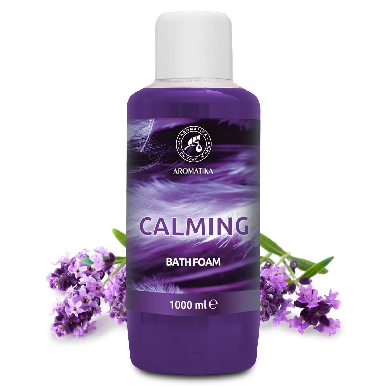 AROMATIKA Calming Bubble Bath with Chamomile, Lavender & Vanilla - 1000ml Relaxing Aromatherapy Bath Soak for Stress Relief & Muscle Therapy - Perfect for Spa Nights, Self-Care Routines & Gift Sets