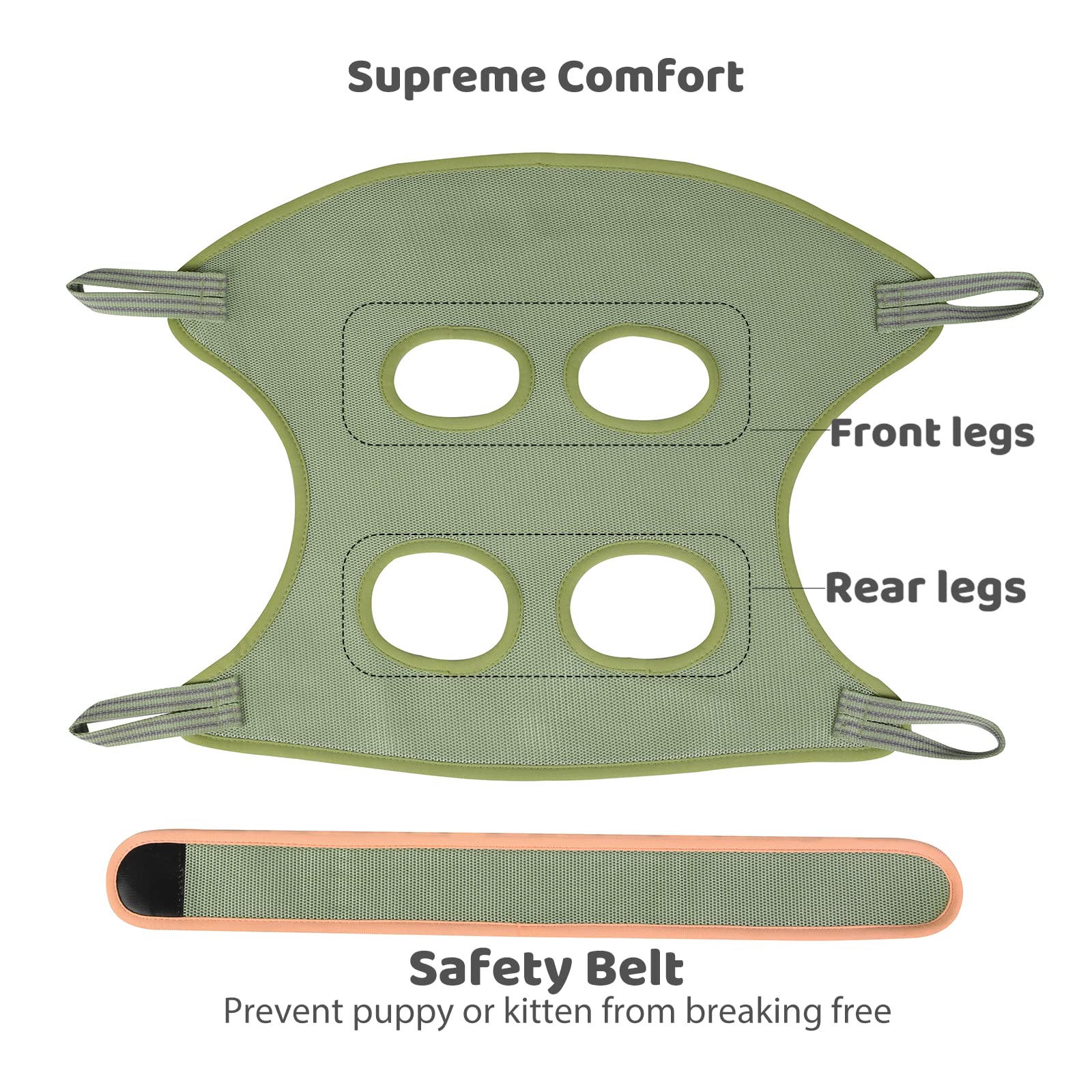 Premium Dog Grooming Hammock Harness for Small Dogs & Cats - Pet Grooming Table Sling with Nail Clippers, Trimmer & File - Essential Grooming Supplies Kit for Bathing, Nail Care & Vet Visits at Home