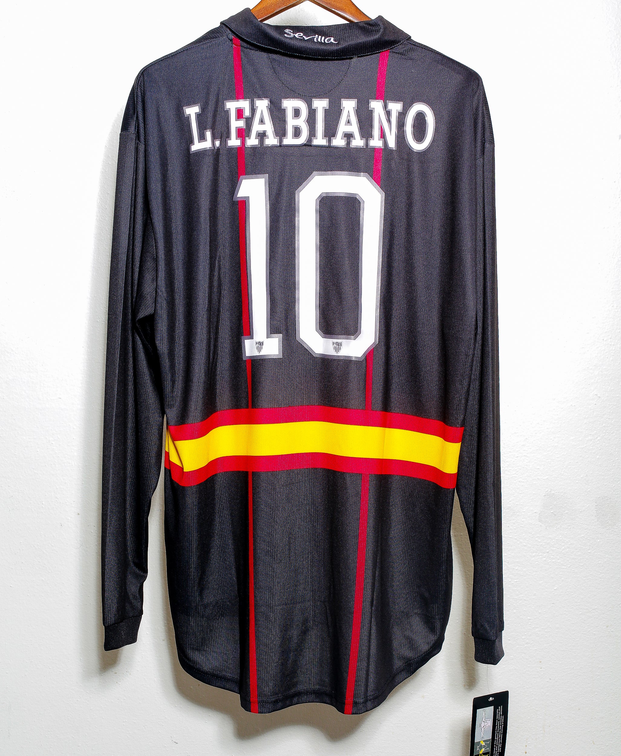 Authentic 2007-2008 Sevilla FC Champions League Away Jersey XXL - Vintage Soccer Shirt for Fans & Collectors - Perfect for Match Days, Cosplay & Sports Memorabilia Display