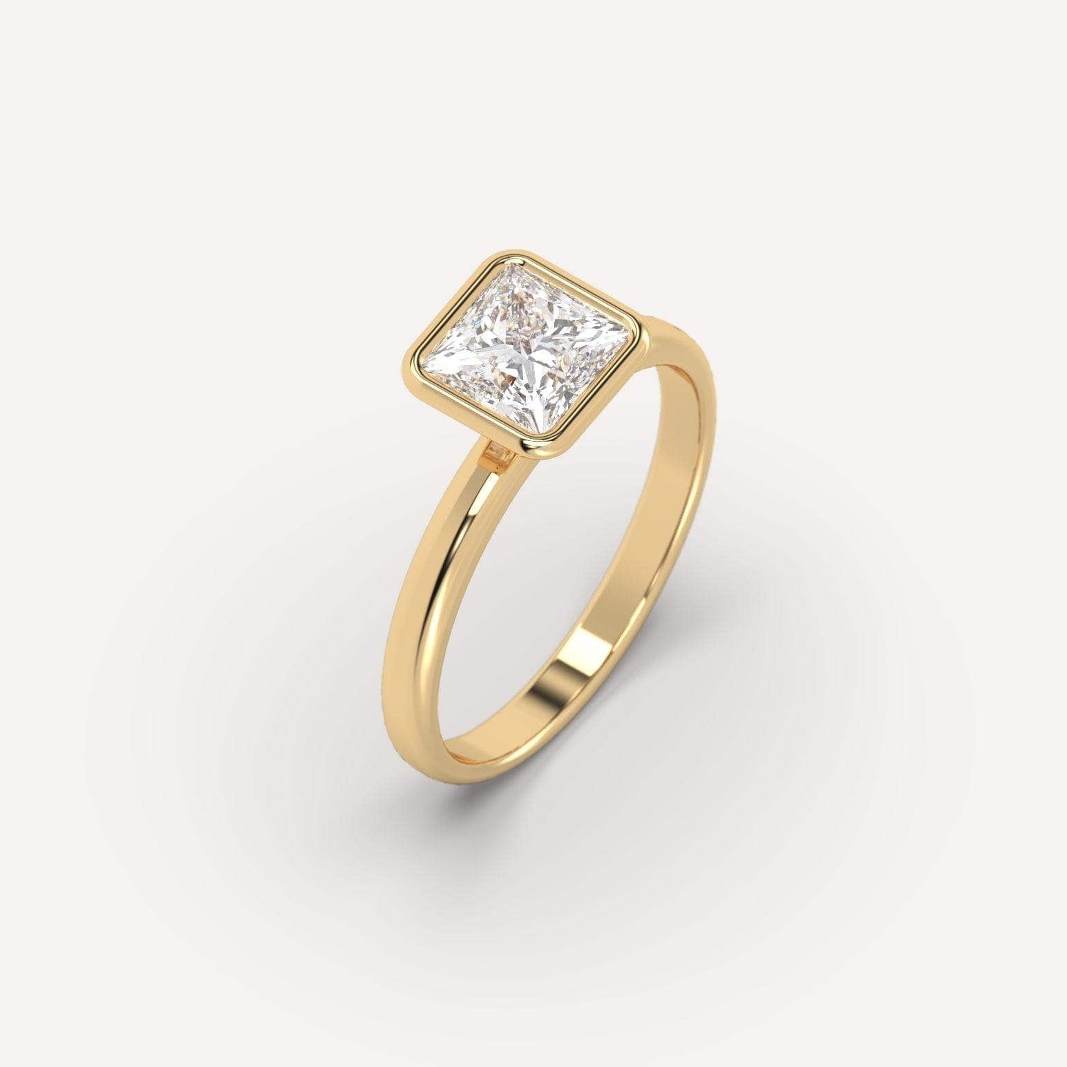 1 Carat Princess Cut Diamond Engagement Ring for Women - Sparkling Solitaire Wedding Band, Perfect for Proposals, Anniversaries & Special Occasions