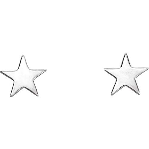 Platinum Star Earrings for Women - Elegant & Hypoallergenic Stud Earrings - Perfect for Parties, Weddings & Everyday Wear