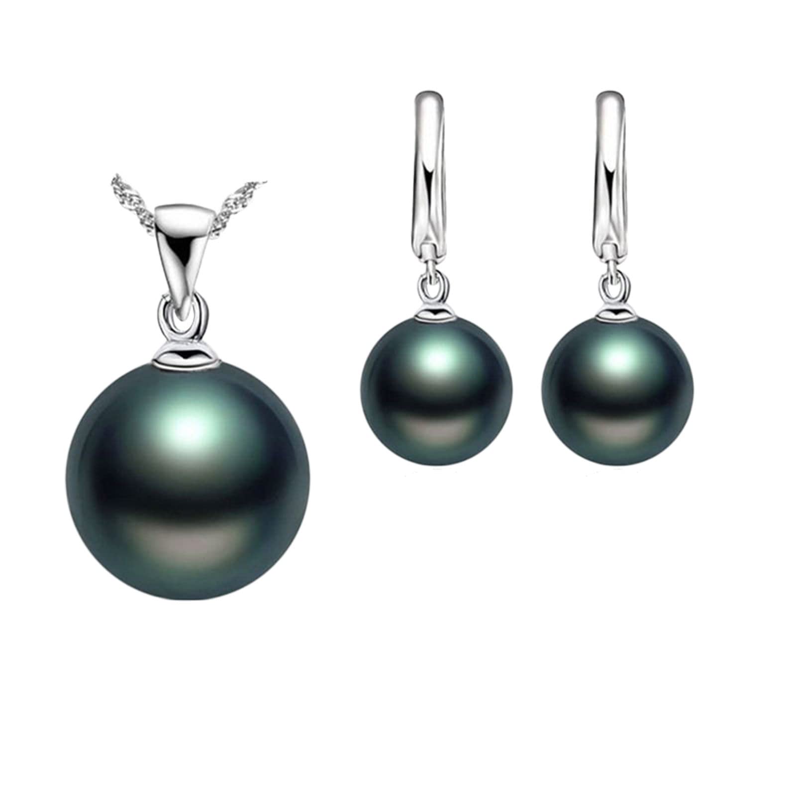 Fashion Pearl Tassel Necklace & Earrings Set for Women - Anniversary Gift