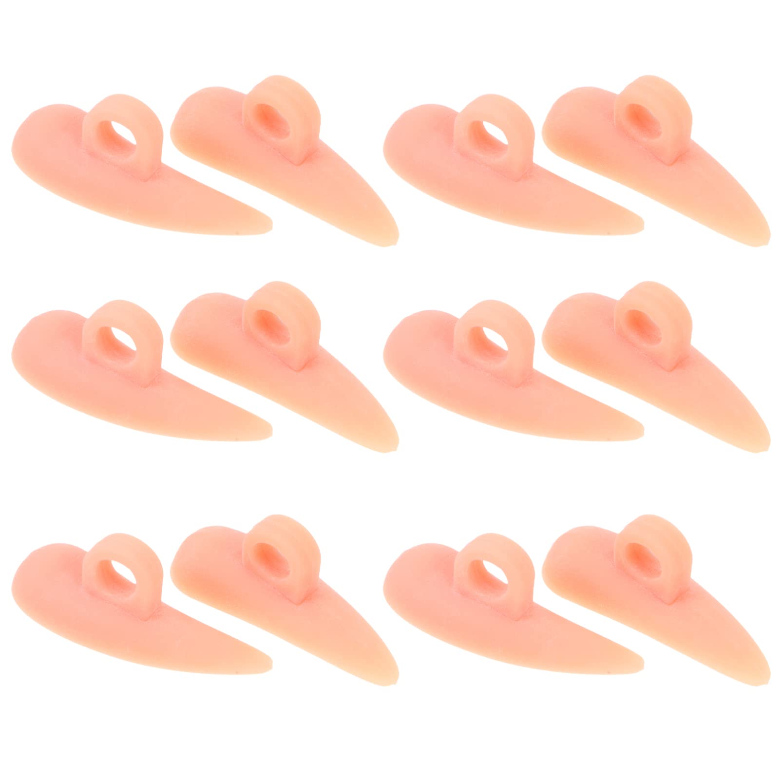 12pcs Bunion Corrector & Callus Cushion Pads - Soft Gel Toe Separators for Overlapping Toes, Foot Pain Relief - Ideal for Runners, Athletes & Daily Comfort (Middle Support Pad, Eversion Splint)