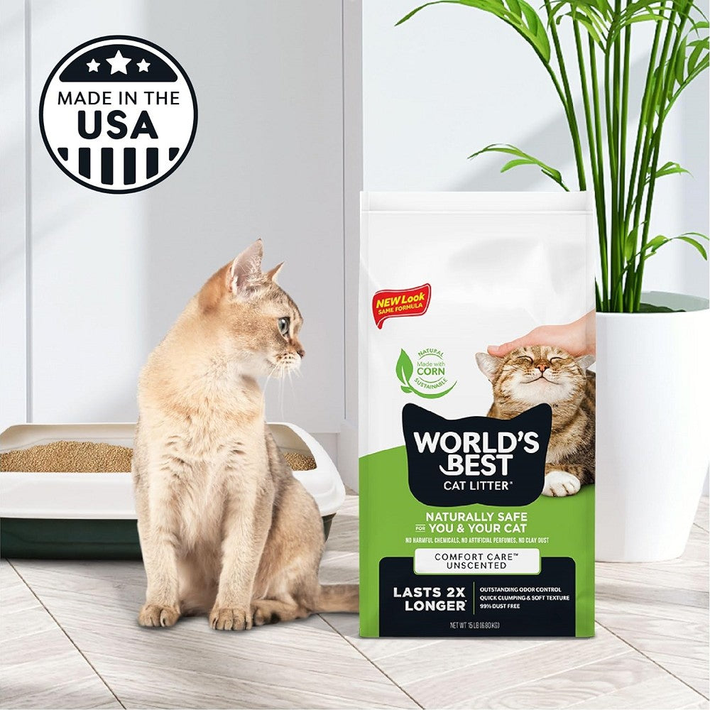 Premium Clumping Cat Litter - Odor Control, Low Dust, 99% Dust-Free - Perfect for Multi-Cat Homes & Small Spaces