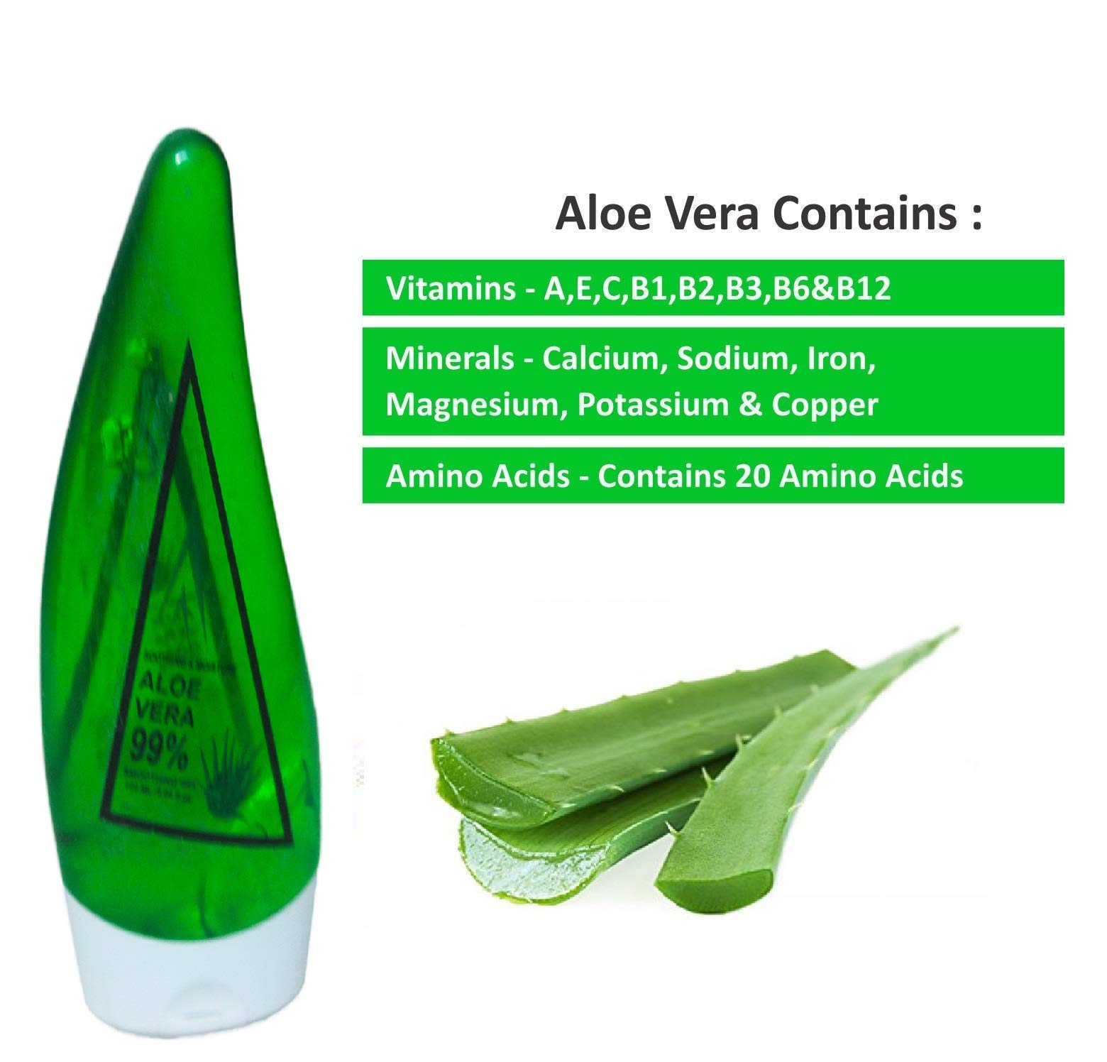 **99% Pure Aloe Vera Gel for Skin & Hair - Red Balloons Aloe Vera Gel Tube (130ml) | Hydrating, Soothing, Sunburn Relief, After Shave, Hair Mask**