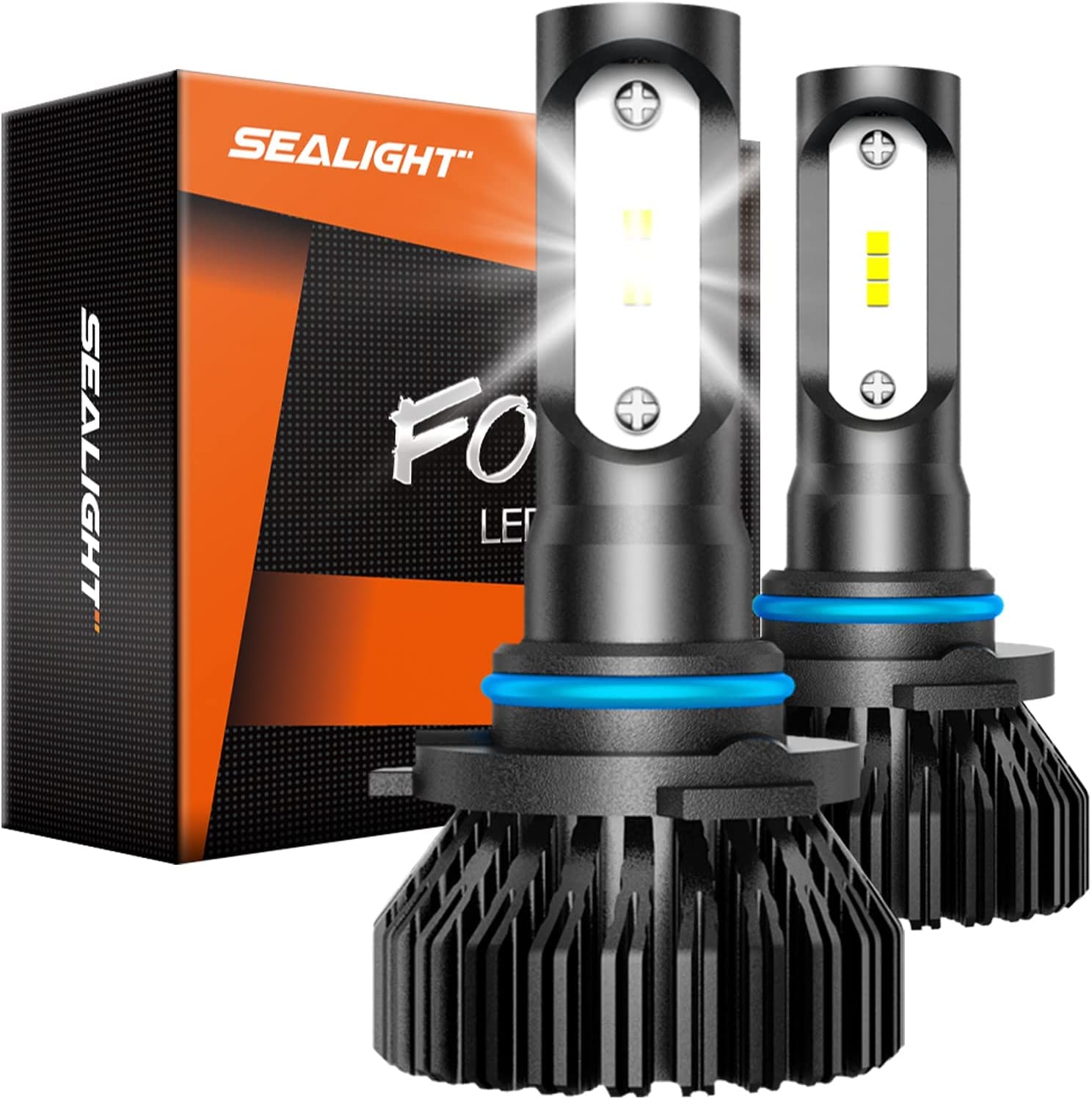 SEALIGHT H10 LED Fog Light Bulbs or DRL - 600% Brighter 6500K Xenon White, Wide-angle Design with 300M Lighting Range, Plug & Play (Pack of 2) - Perfect for Off-Roading, Night Driving & Foggy Conditions