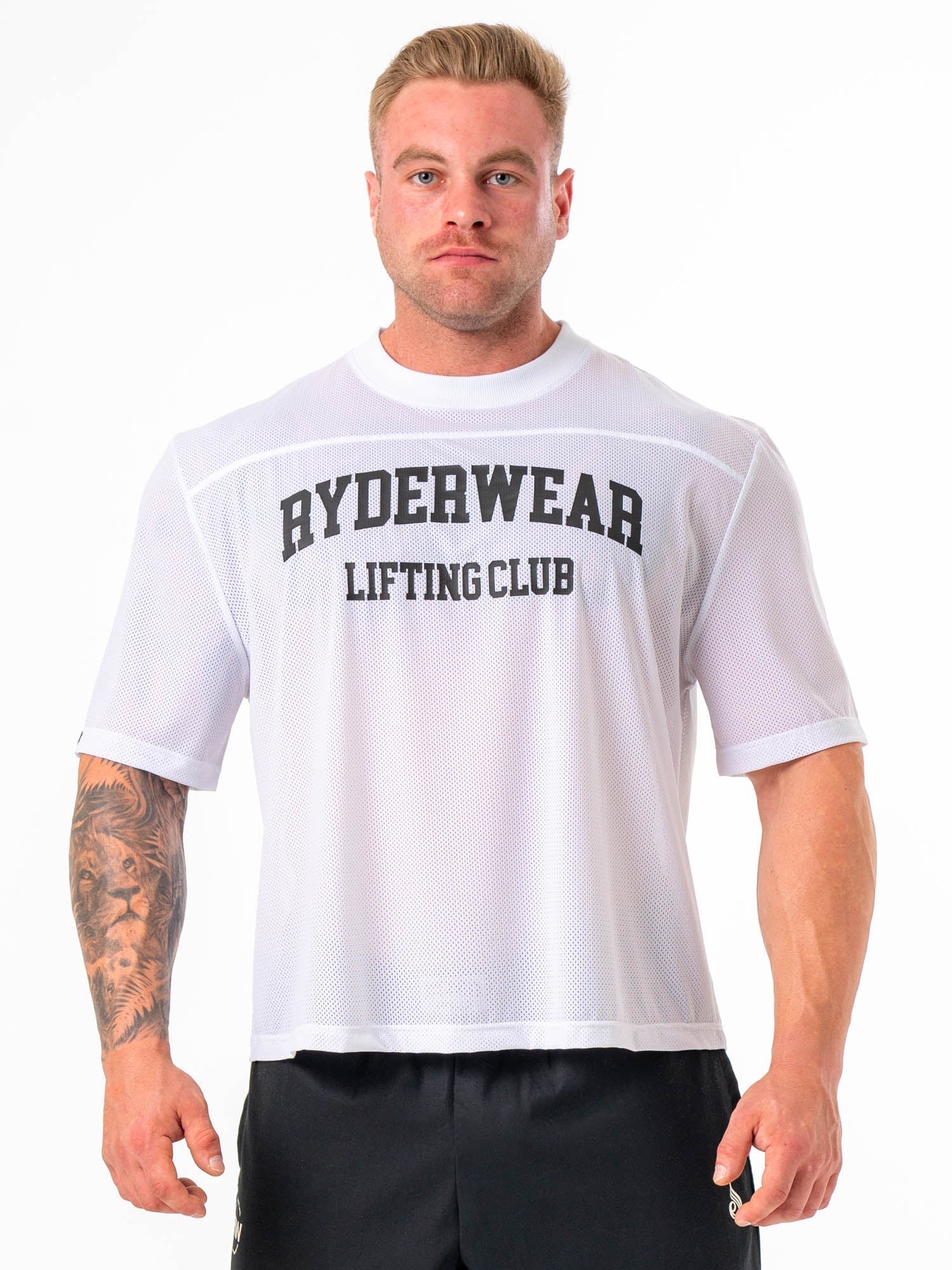 Breathable Mesh Flex T-Shirt for Men & Women - Comfortable White Performance Tee for Workouts, Running & Gym