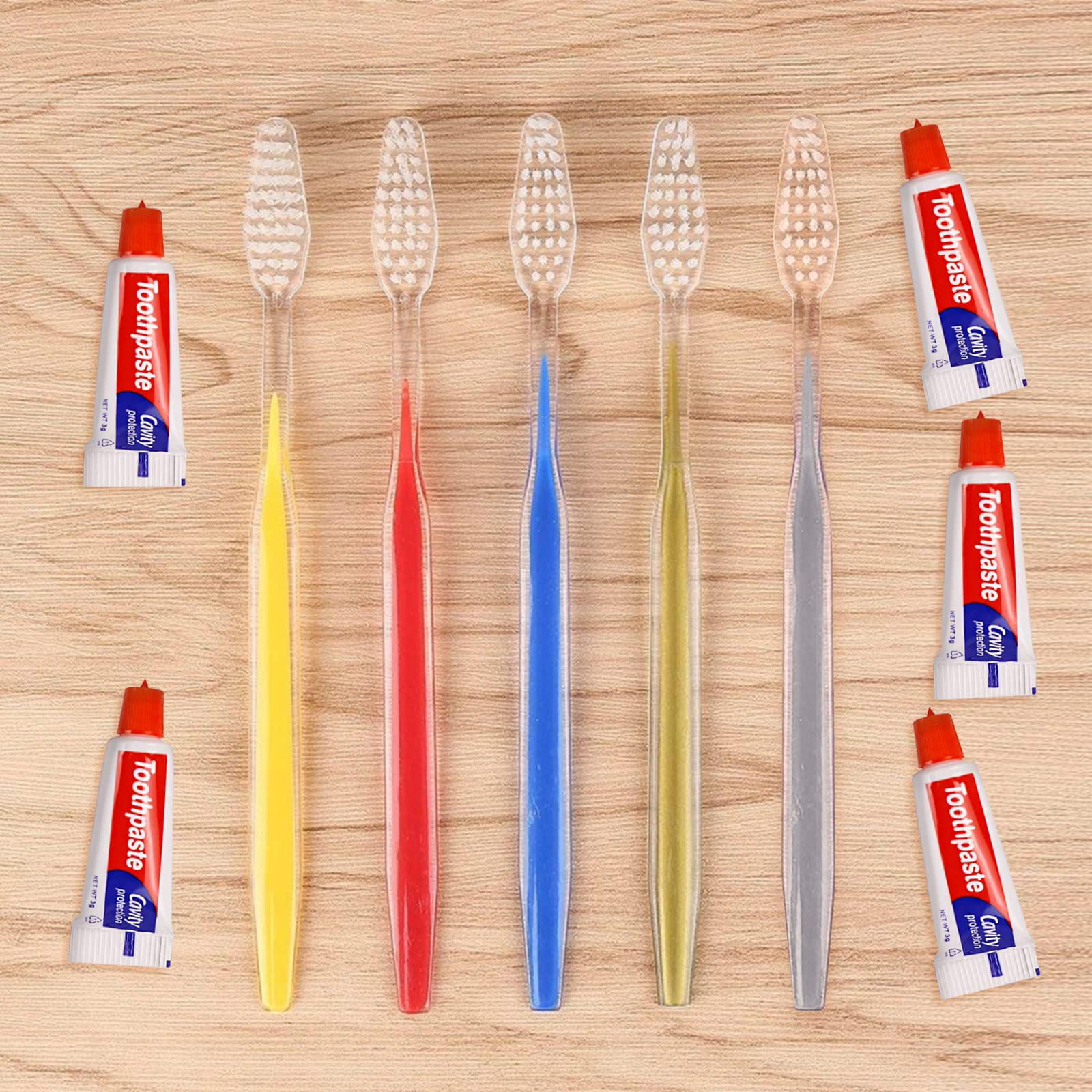 30 Pack Disposable Toothbrushes with Toothpaste - Travel Size, Eco-Friendly, 5 Color Options - Perfect for Camping, Hotels, and On-the-Go Oral Care