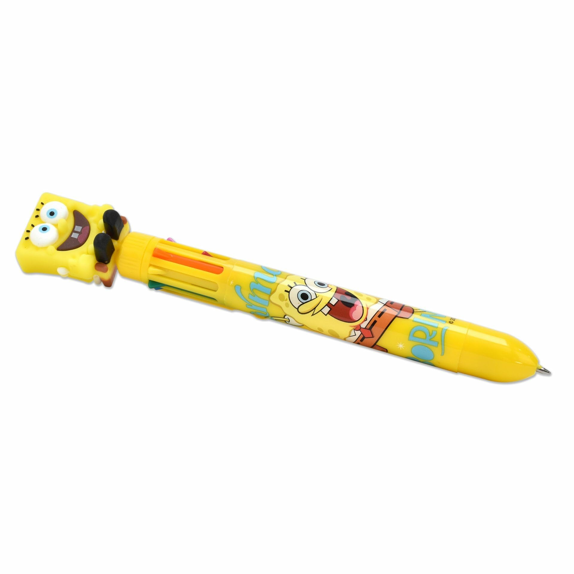 Spongebob Squarepants Thumbs Up Pen - 8 Color Changing Gel Pen Set, Official Merchandise, Perfect Gift for Kids & Fans - Great for School, Office & Collectibles