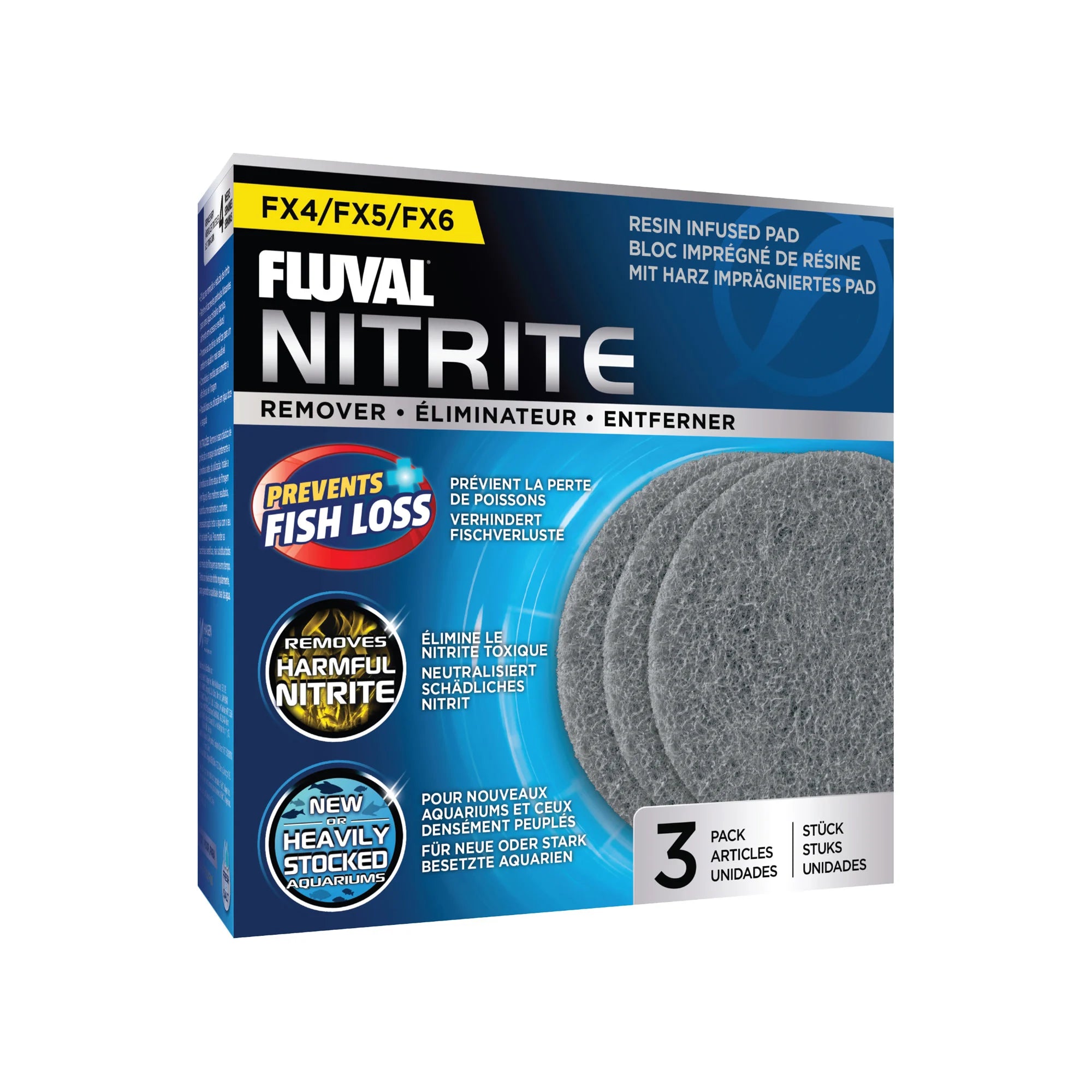 Fluval FX2 FX4 FX5 FX6 Replacement Filter Pads - Bio Foam, Nitrite, Phosphate & Carbon Foam for Aquarium Water Filtration | Fine Polishing Pad for Crystal Clear Fish Tank Water
