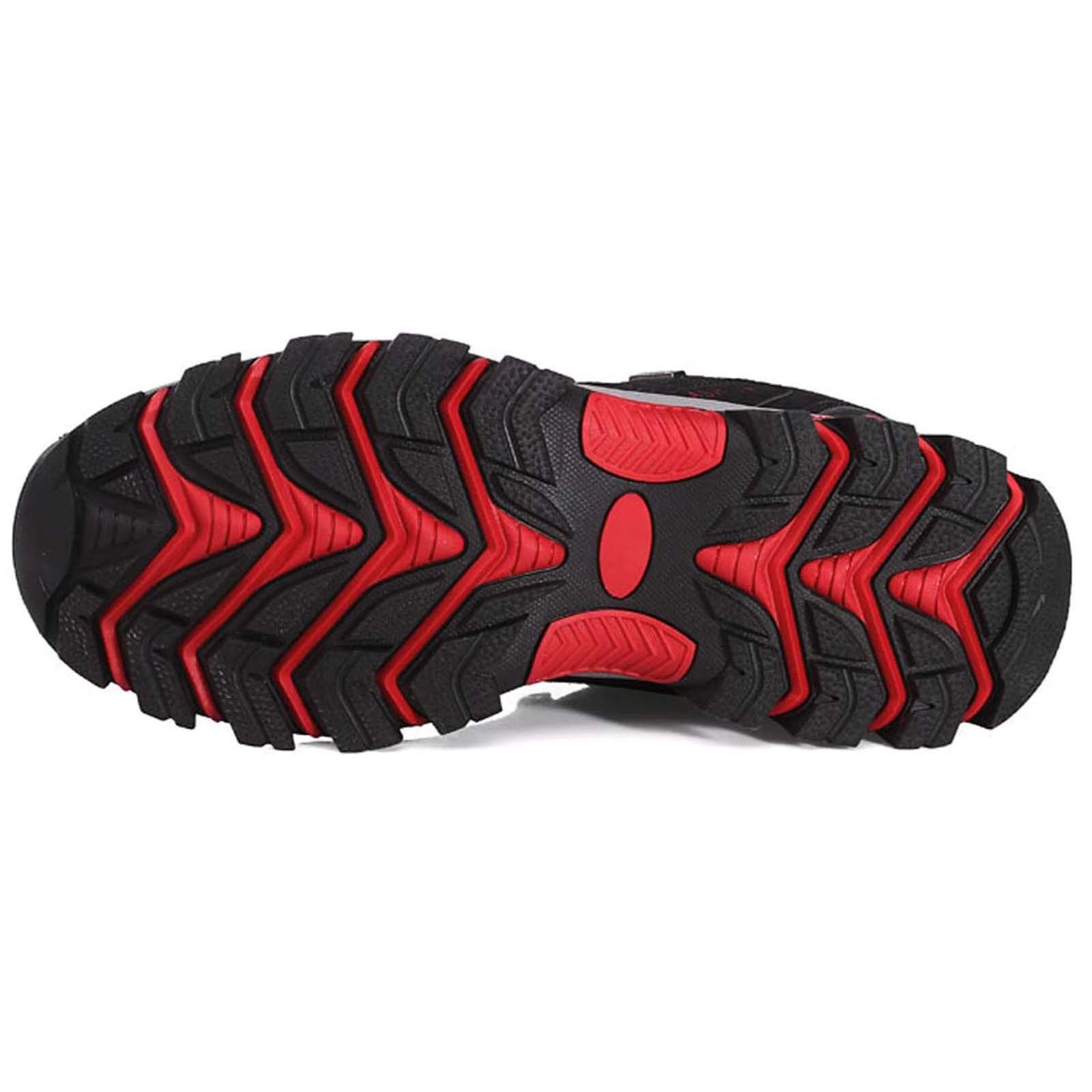 NJGRAE Women's Running Shoes - Lightweight Mesh Trainers for Fitness, Hiking & Outdoor Sports | Waterproof Trekking Shoes for Women | Perfect for Gym, Trail Running & Casual Wear (Ha1 Red)