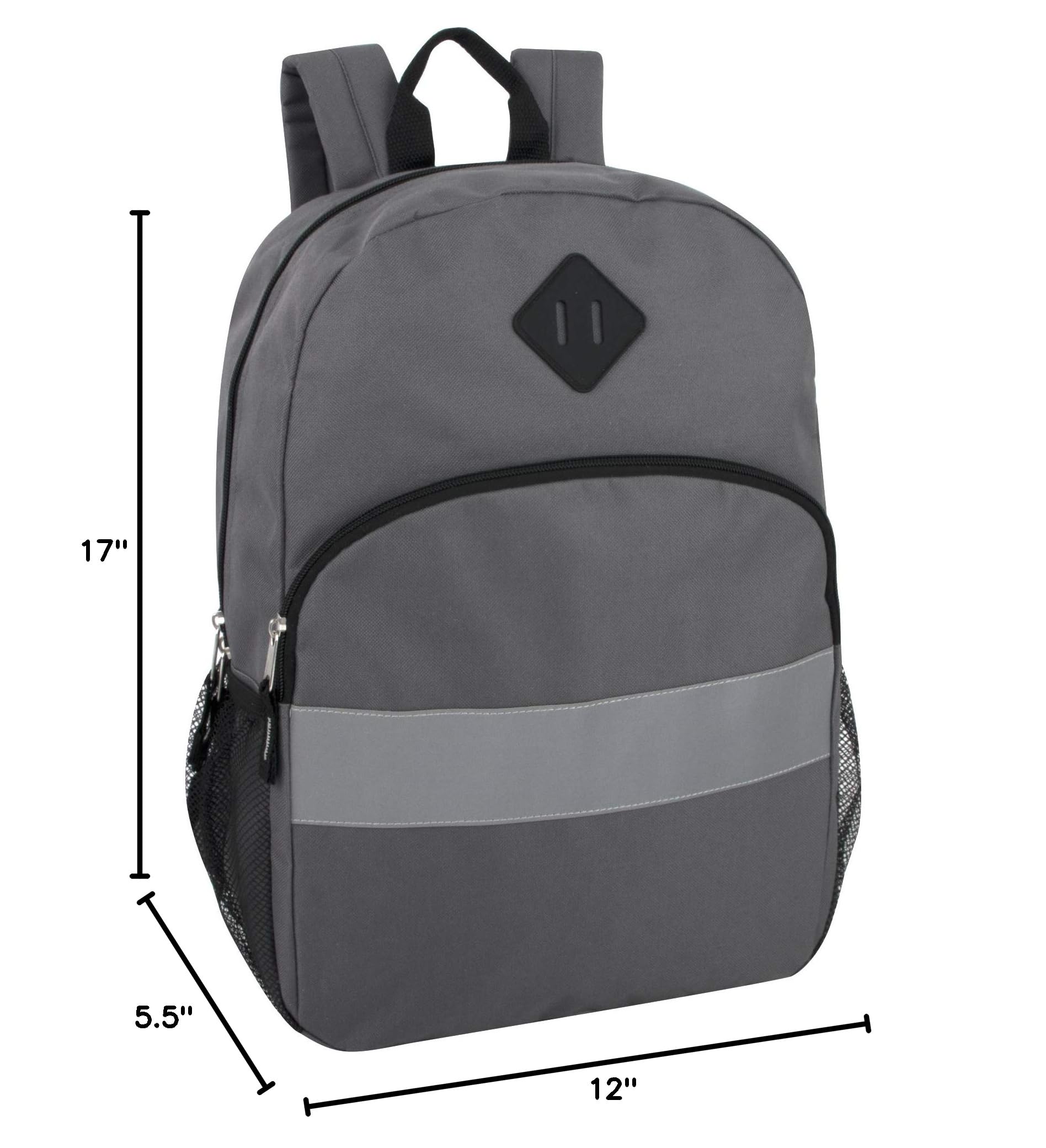 Trail Maker Kids Reflective Backpack for School - Colorful Safety Backpack with Reflective Strips, Side Pockets & Padded Shoulder Straps | Perfect for School, Hiking & Outdoor Activities