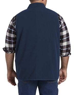 DXL Big & Tall Essentials Men's Full-Zip Polar Fleece Vest for Winter Warmth - Perfect for Outdoor Activities, Camping & Casual Wear