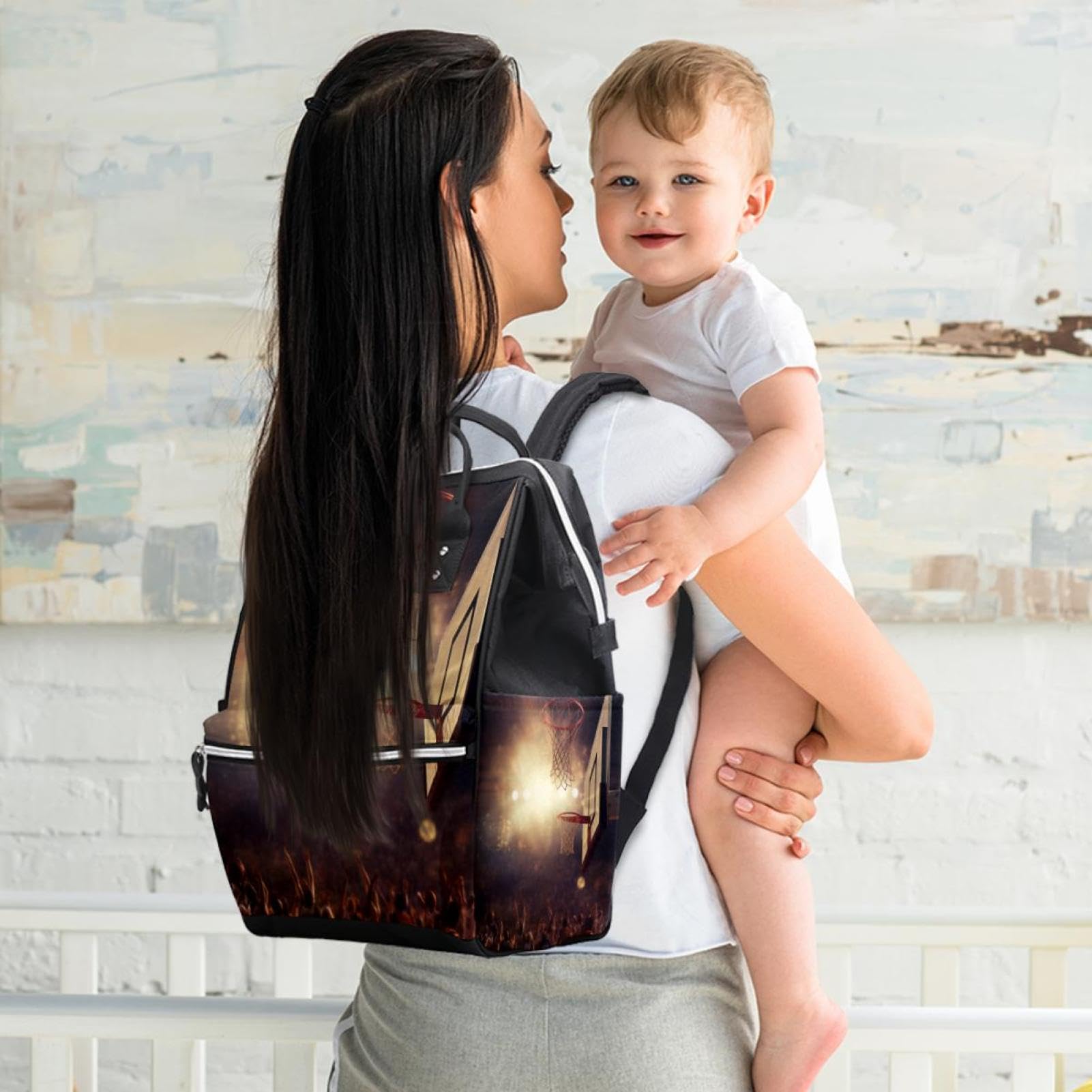 Best Travel Backpack for Men & Women - Durable Basketball Backpack with Hoop - Perfect for Gym, Sports & Outdoor Adventures