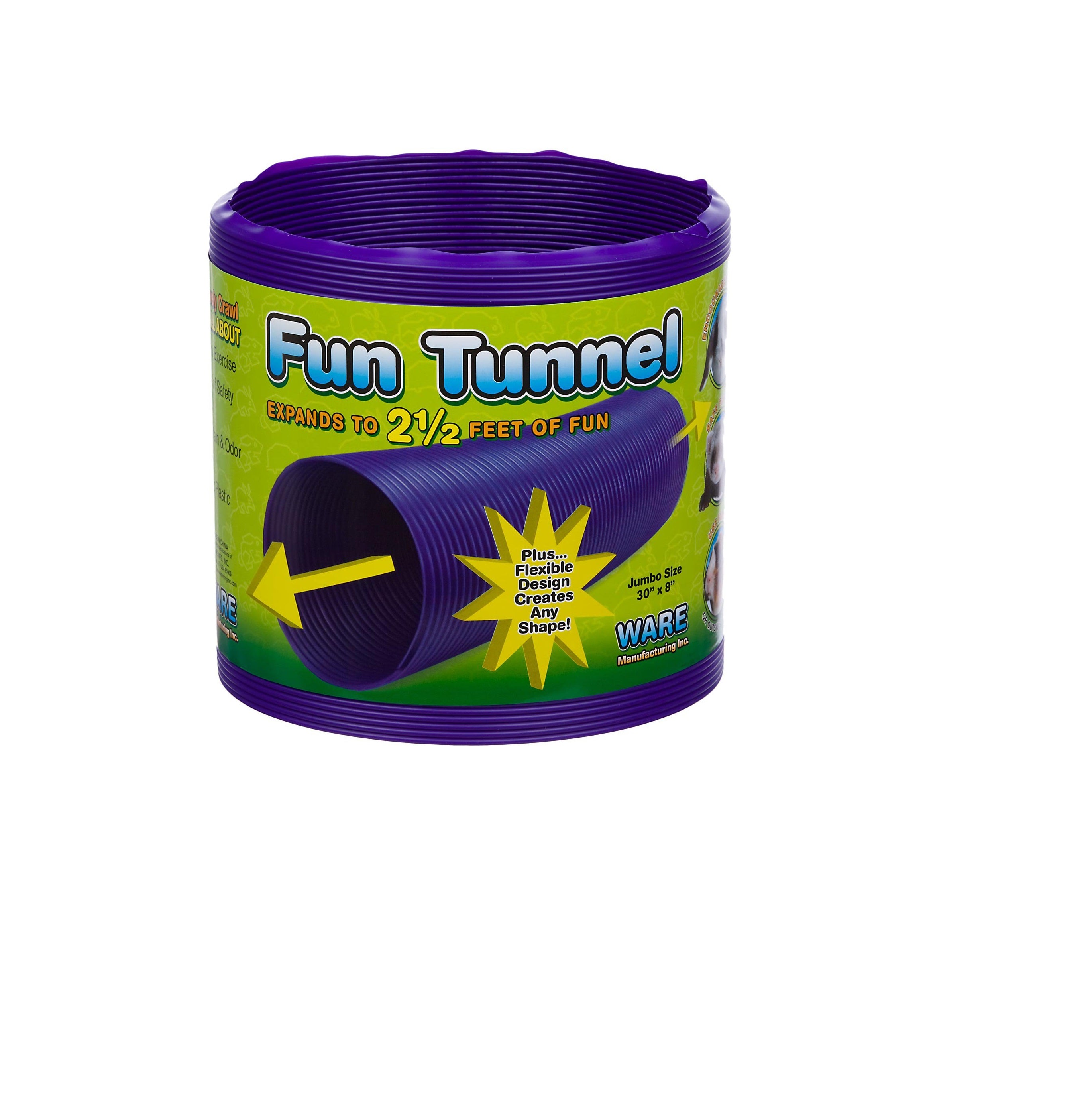 Jumbo Fun Tunnel - Extra Large Play Tunnel for Kids & Pets - Indoor & Outdoor Playtime, Crawling & Hideout Adventure