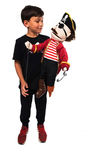 Percy the Pirate Large Hand Puppet 64cm - Interactive Storytelling Toy for Kids | Perfect for Classroom Activities, Birthday Parties & Imaginative Play