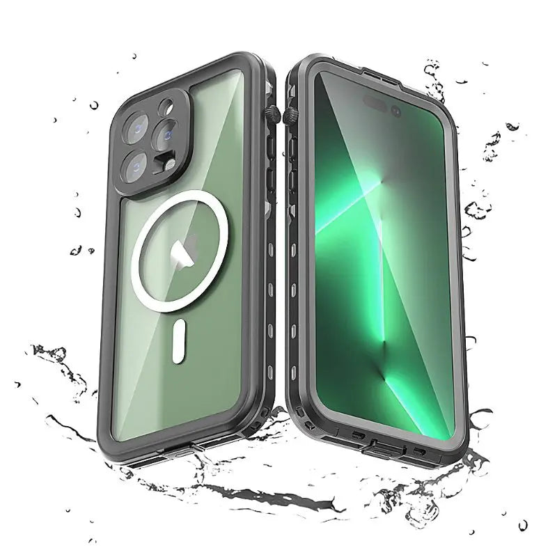 Waterproof iPhone Cases for Apple iPhone 7/8/X/11/12/13/14 Pro Max - Shockproof & Dustproof Protective Cover for Swimming, Hiking & Outdoor Activities