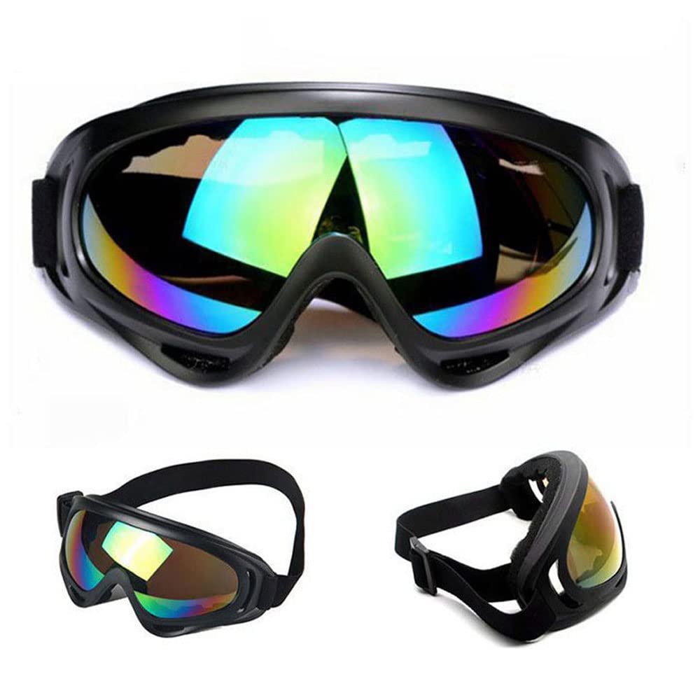 2-Pack Anti-Fog Snow Ski Goggles for Kids & Adults - UV Protection, Windproof Tactical Glasses for Snowboarding, Skiing & Outdoor Sports - Perfect for Winter Adventures & Extreme Weather