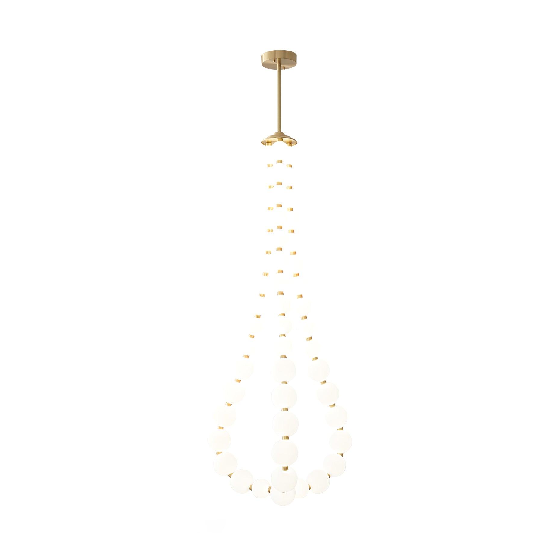 Elegant Acrylic Pearl Chandelier Necklace for Women - Perfect for Weddings, Parties & Evening Events