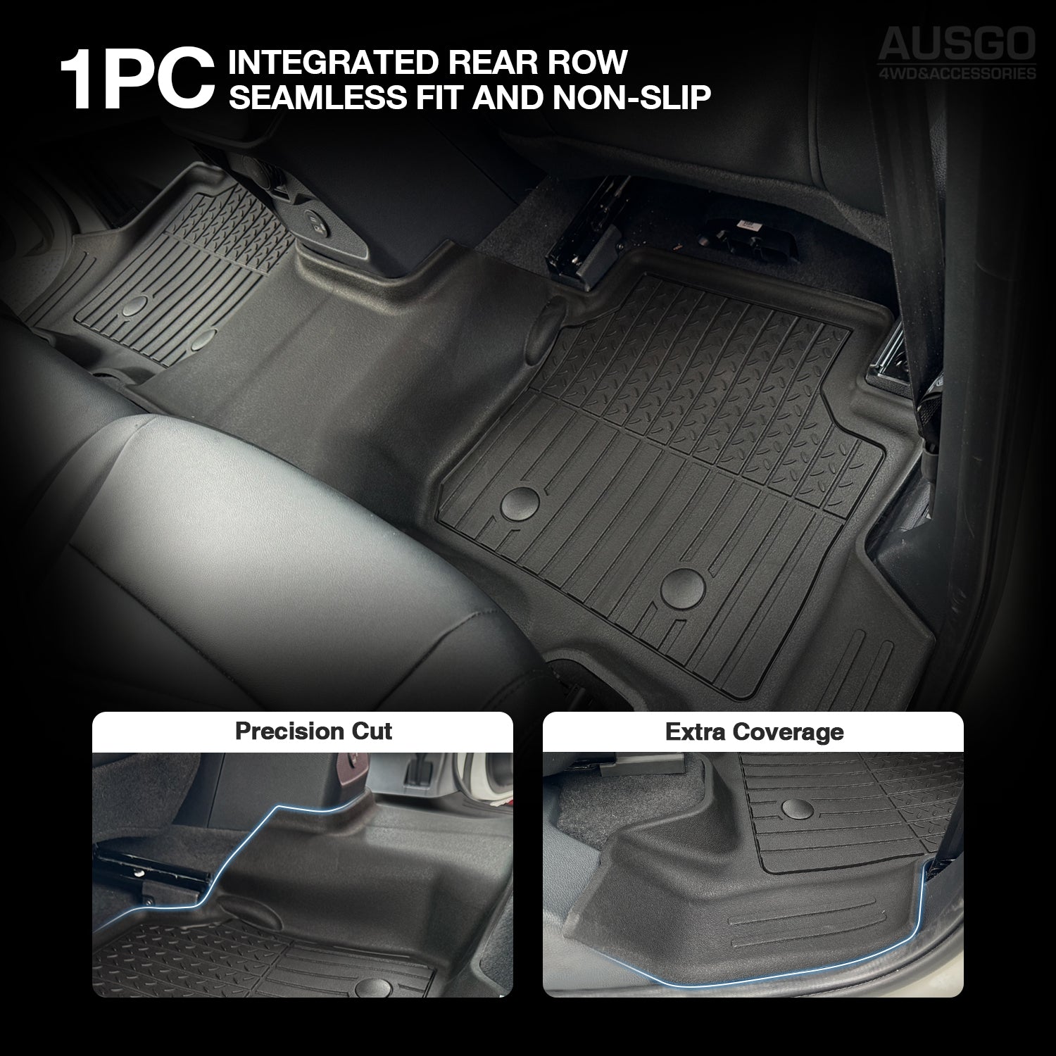 Premium 7D Injection Floor Mats for Ford Everest Next Gen 2022-2023 | Custom Fit All-Weather Car Mats | Durable & Easy to Clean | Perfect for Off-Roading, Camping & Daily Commute