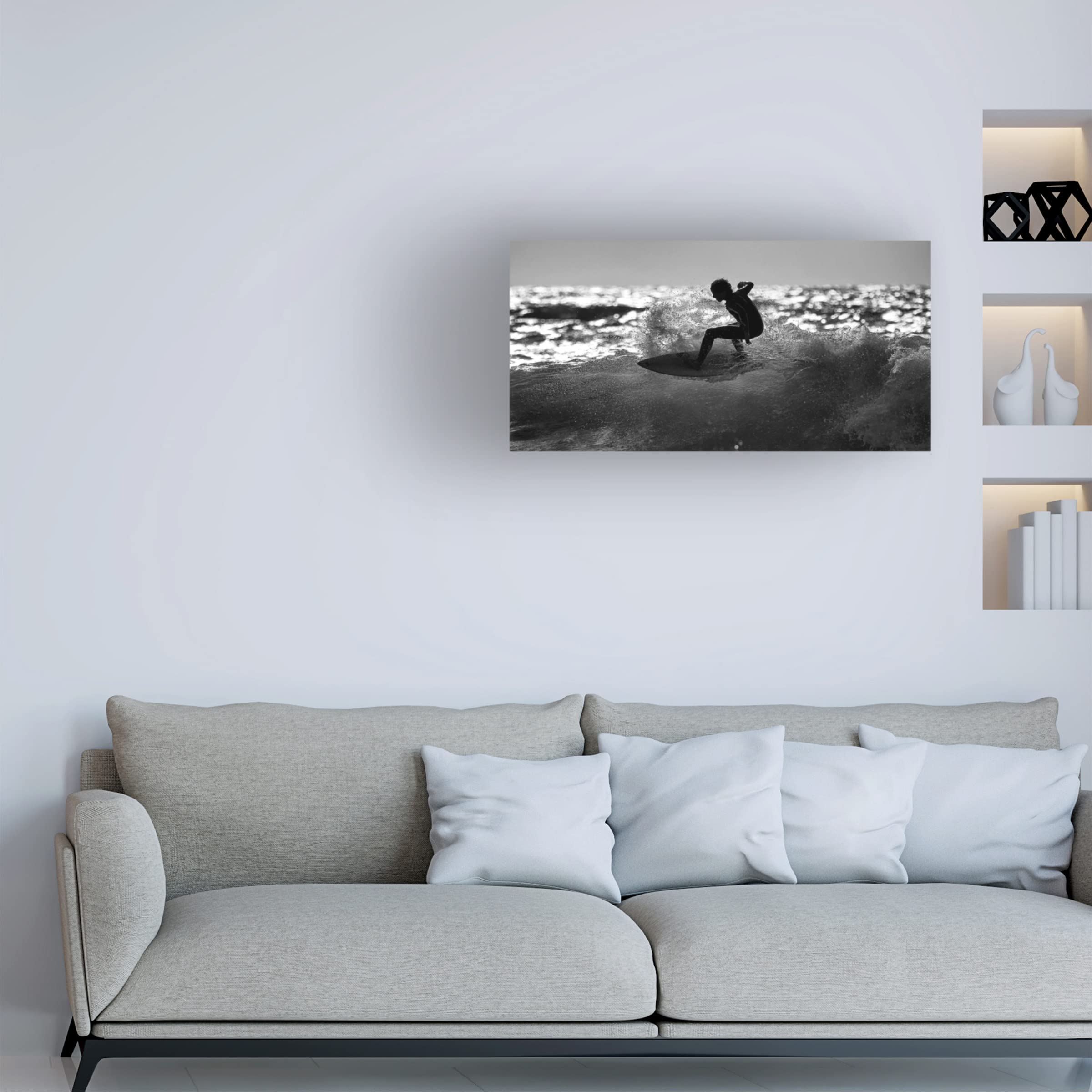 Trademark Fine Art 'Ride' Canvas Wall Art by Eyal Bussiba - Modern Abstract Painting for Living Room, Bedroom & Office Decor