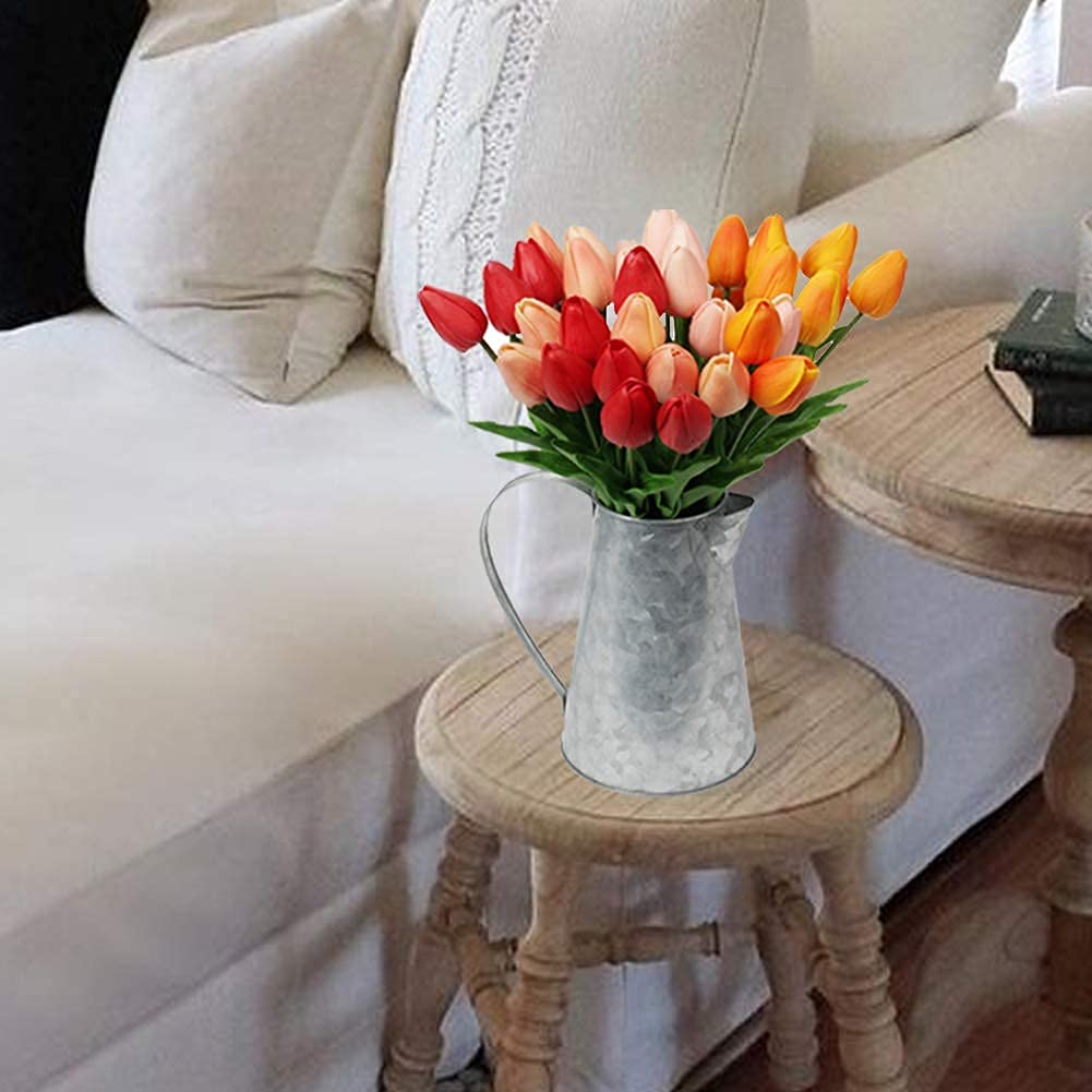 20 Pcs Real Touch Artificial Tulips - 13.5