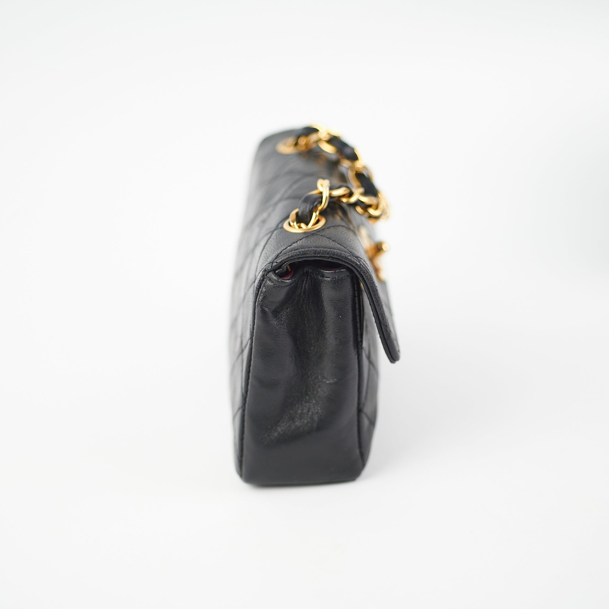 Chanel Mini Vintage Lambskin Black Flap Bag - Authentic Luxury Crossbody Purse for Women | Perfect for Date Night, Parties & Special Occasions