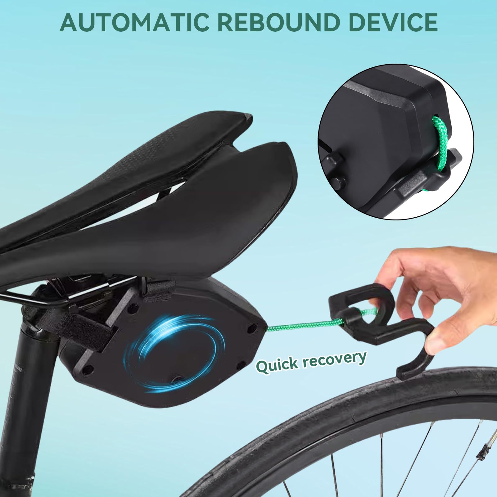 **Kids Bike Tow Rope - Secure Retractable Bicycle Towing System for Parent & Child - Perfect for Family Rides, Parks, and Outdoor Adventures**