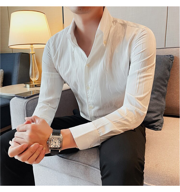 Premium LUXE Long Sleeve Shirt for Men & Women | Soft Comfortable Button Down Shirt | Perfect for Office, Casual Wear & Date Night Outfits