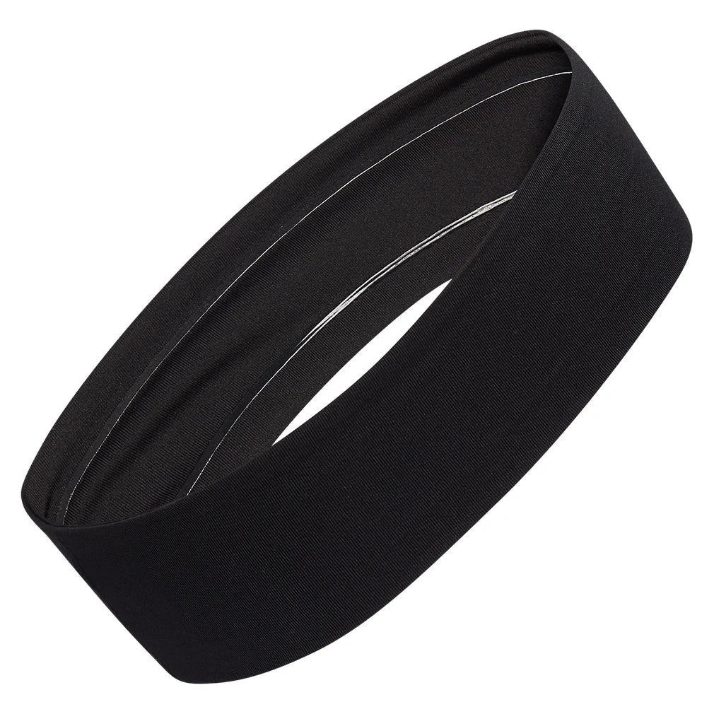 Alphaskin 3-Pack Black and White Headbands for Women - Soft Stretch Hair Bands for Workouts, Yoga, Running, and Everyday Use