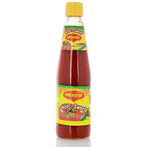 BIGBRANDS Tomato Chili Sauce - Hot & Sweet Flavor, 500g Glass Bottle - Perfect for Burgers, Tacos, BBQ & Cooking