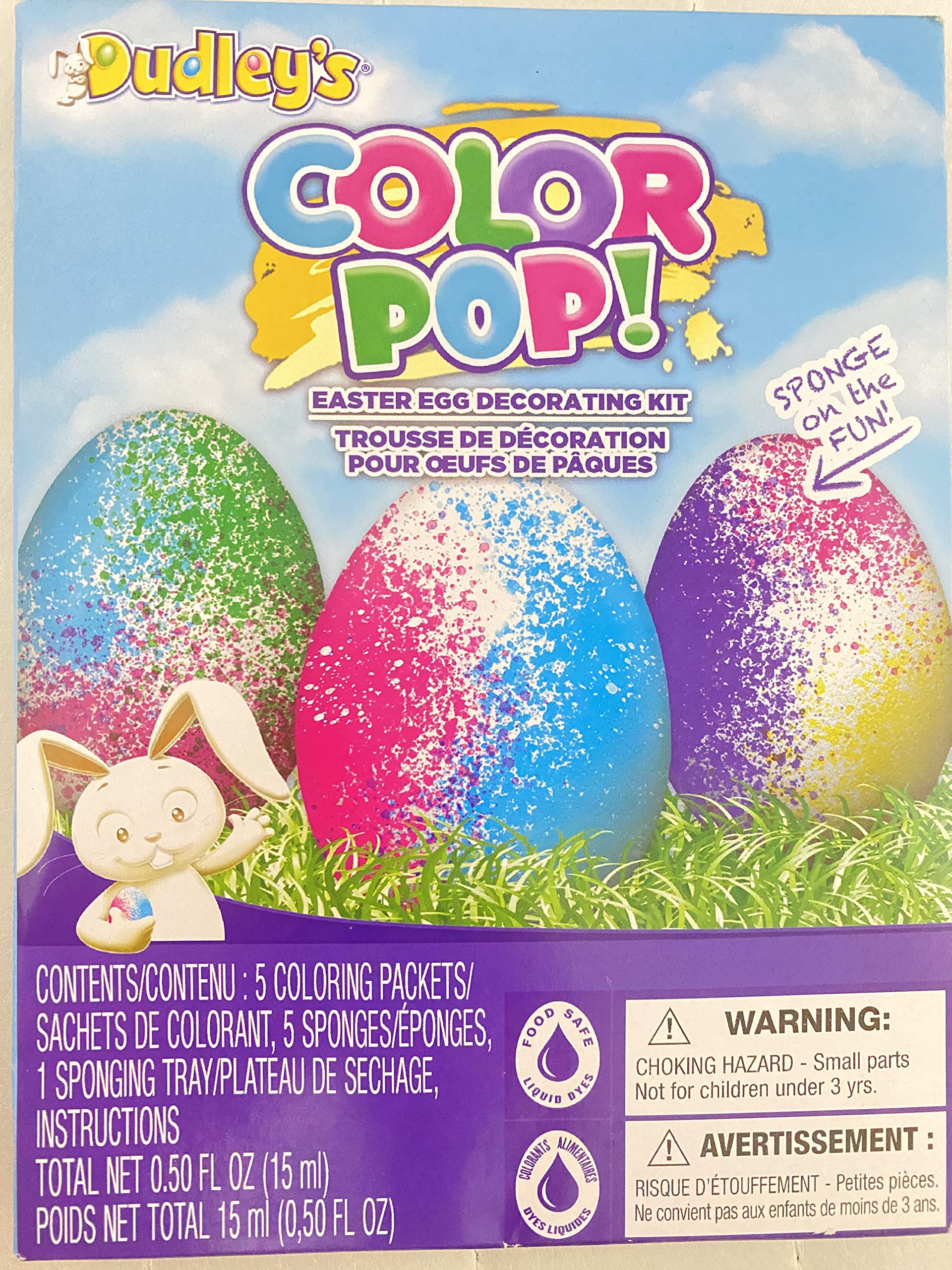 Vibrant Easter Egg Dye Kit by Dudley's - 6 Bright Colors for Egg Decorating, DIY Crafts & Easter Party Activities