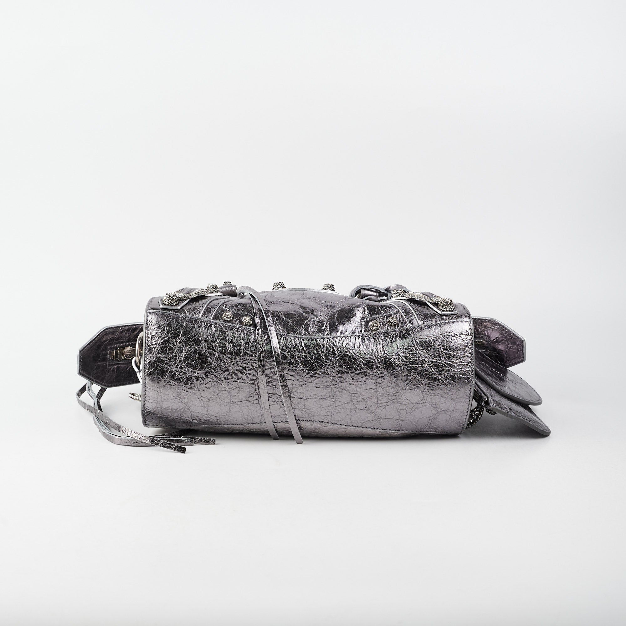 Balenciaga Neo Cagole XS Crossbody Bag in Silver | Luxury Designer Handbag for Women | Perfect for Night Out, Party & Everyday Use